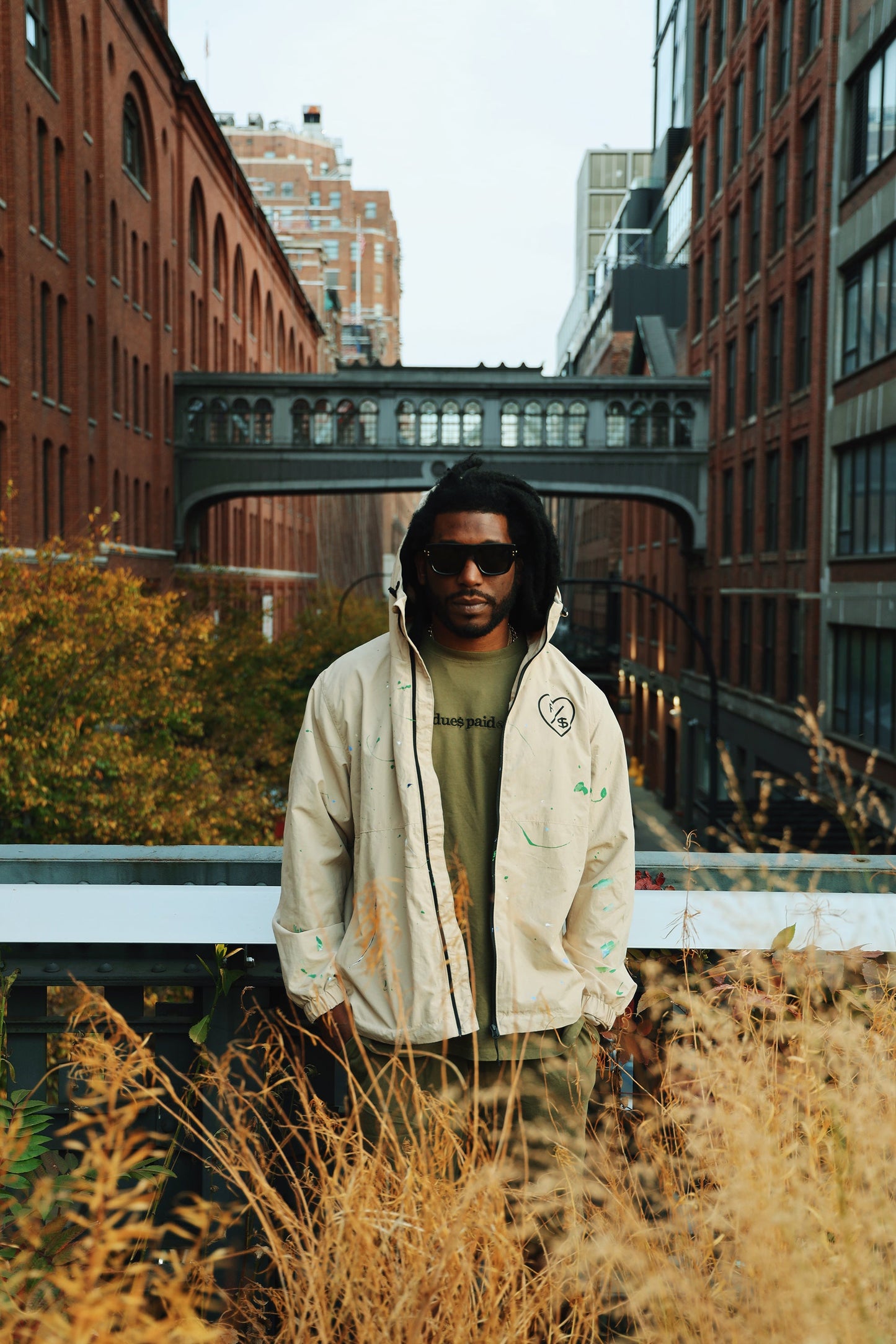 Dues Paid (Military Green - Oversize Shirt) - Concordia Style Boutique