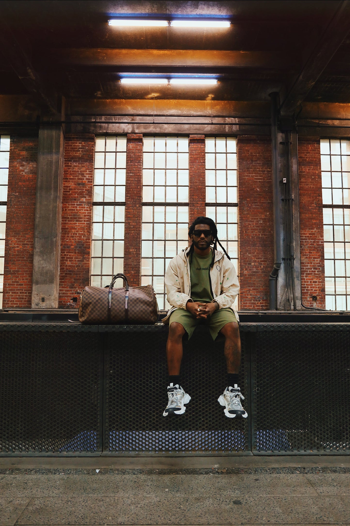 Dues Paid (Military Green - Oversize Shirt) - Concordia Style Boutique