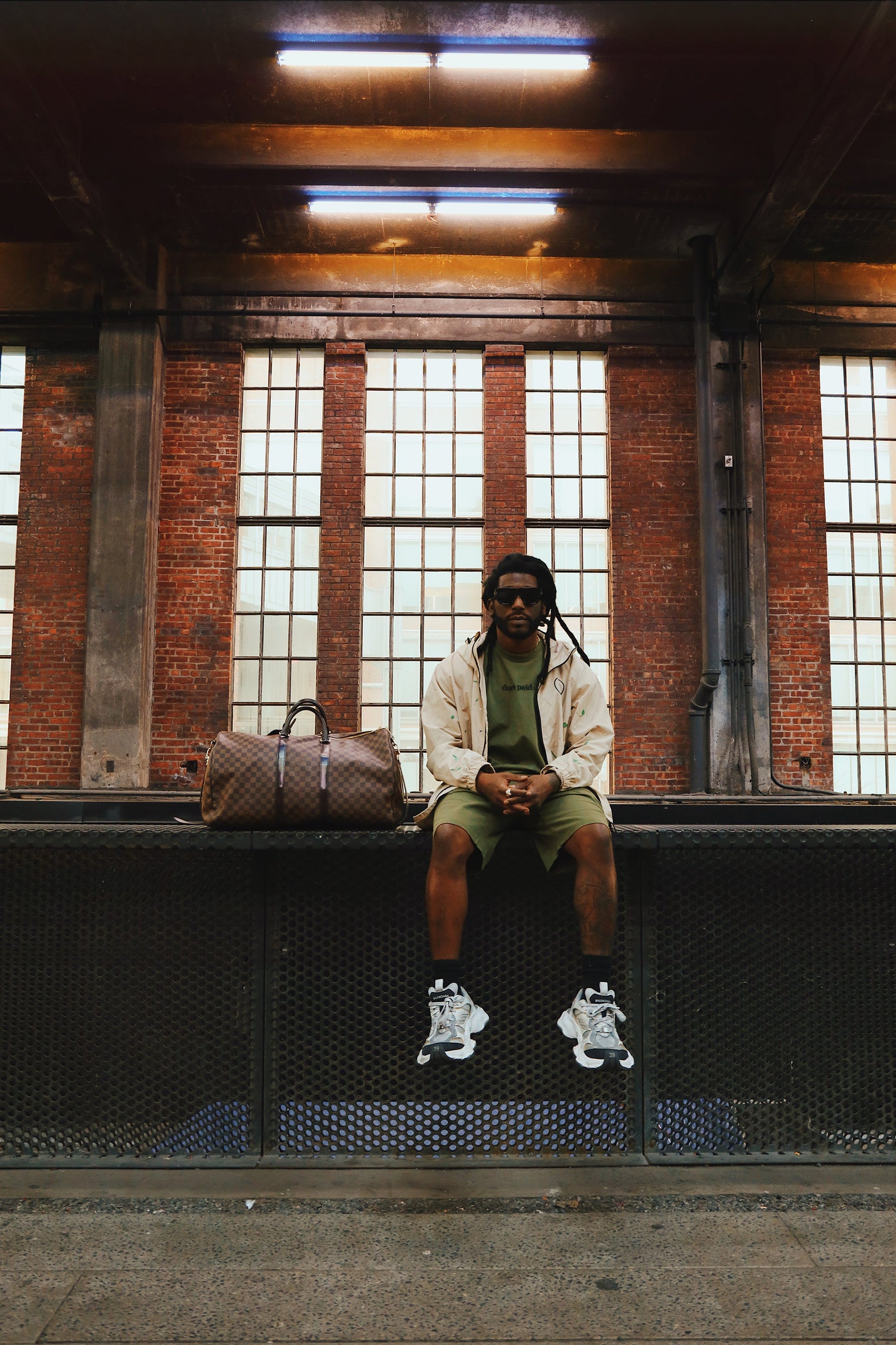 Dues Paid (Military Green - Oversize Shirt) - Concordia Style Boutique