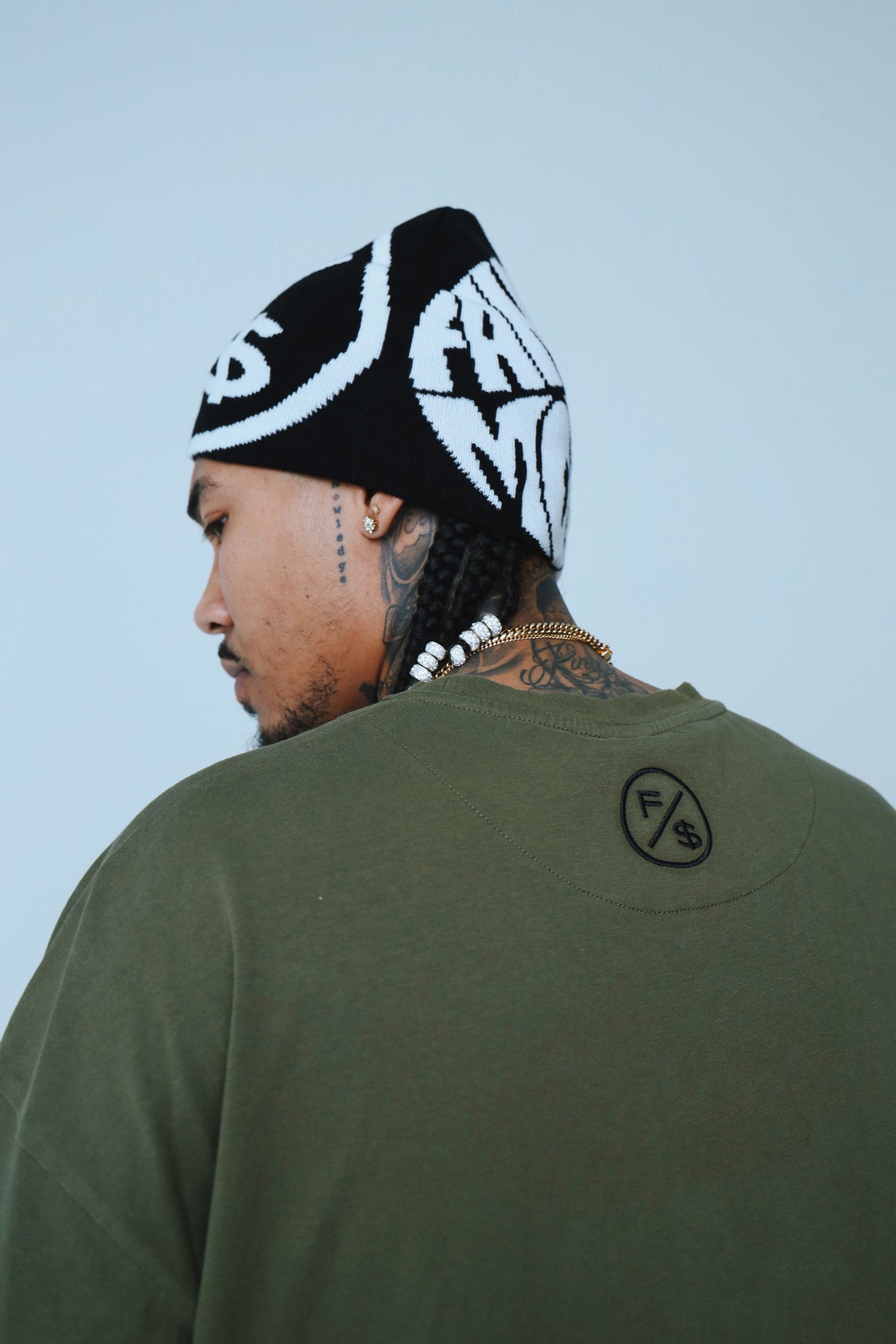 Dues Paid (Military Green - Oversize Shirt) - Concordia Style Boutique