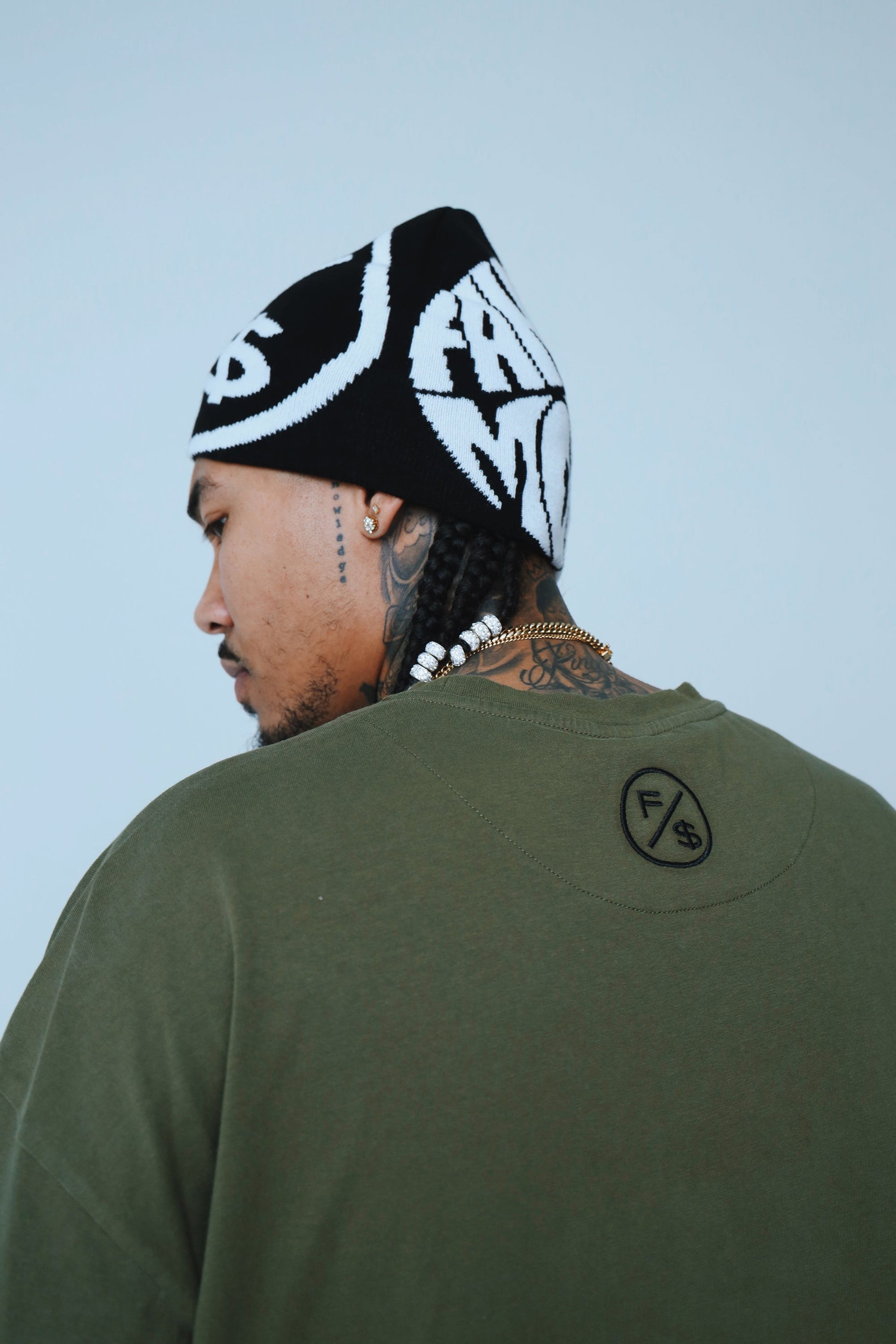 Dues Paid (Military Green - Oversize Shirt) - Concordia Style Boutique