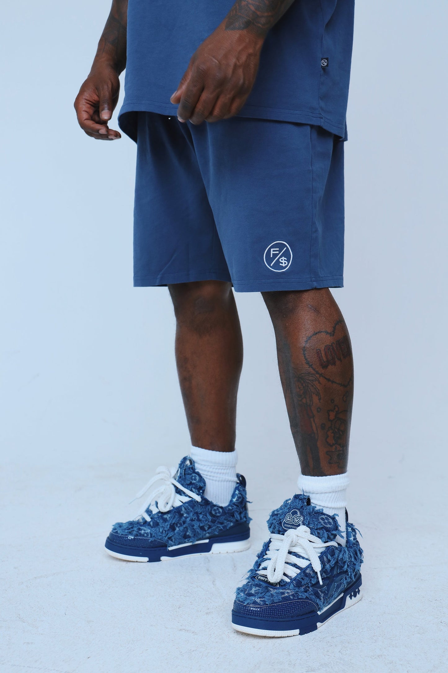 Friends In High Places (Navy - Shorts) - Concordia Style Boutique