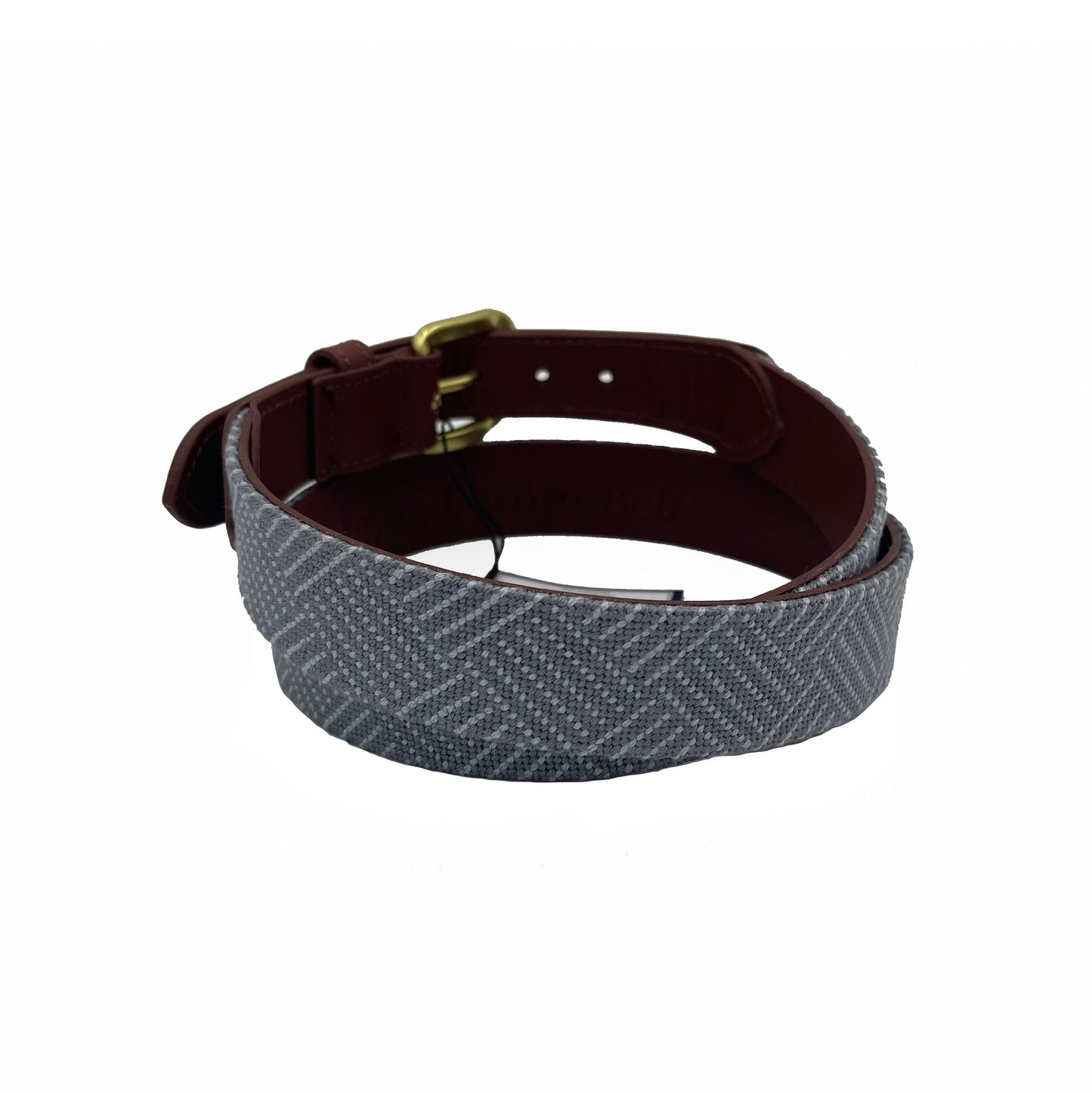 Needlepoint Texture Basketweave Steel Grey and Navy Blue