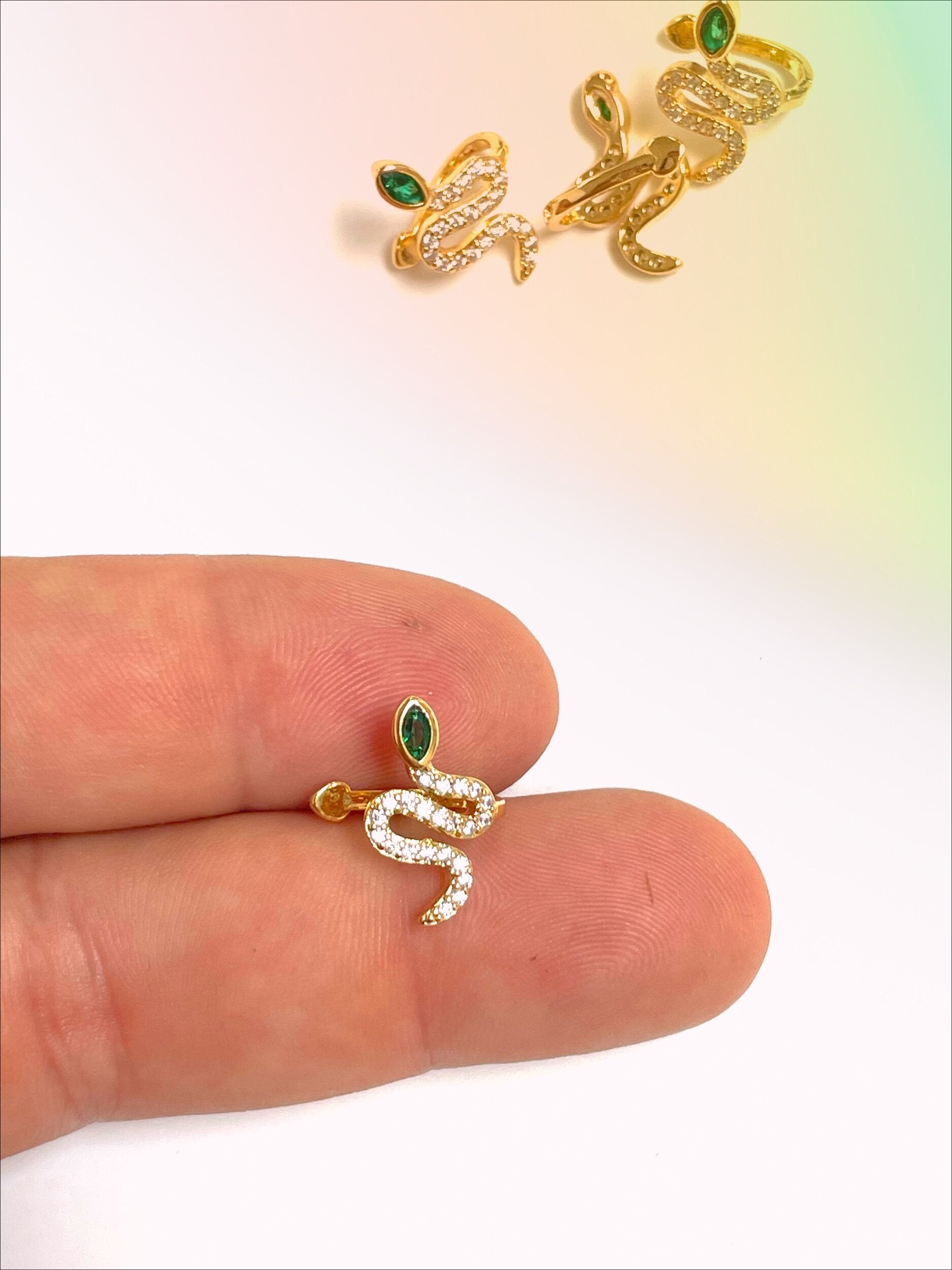 Snake CZ Jewel Cuff - Concordia Style Boutique