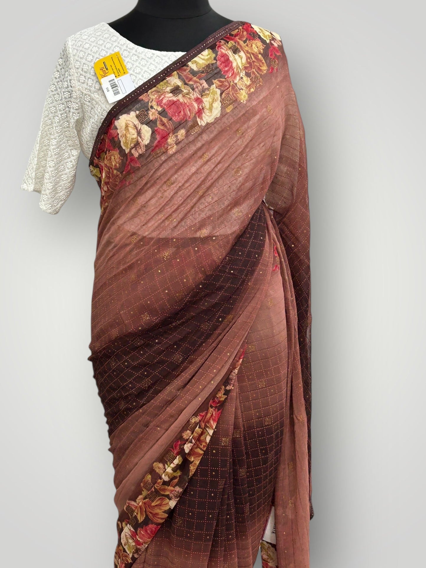 Chiffon Saree with blouse piece