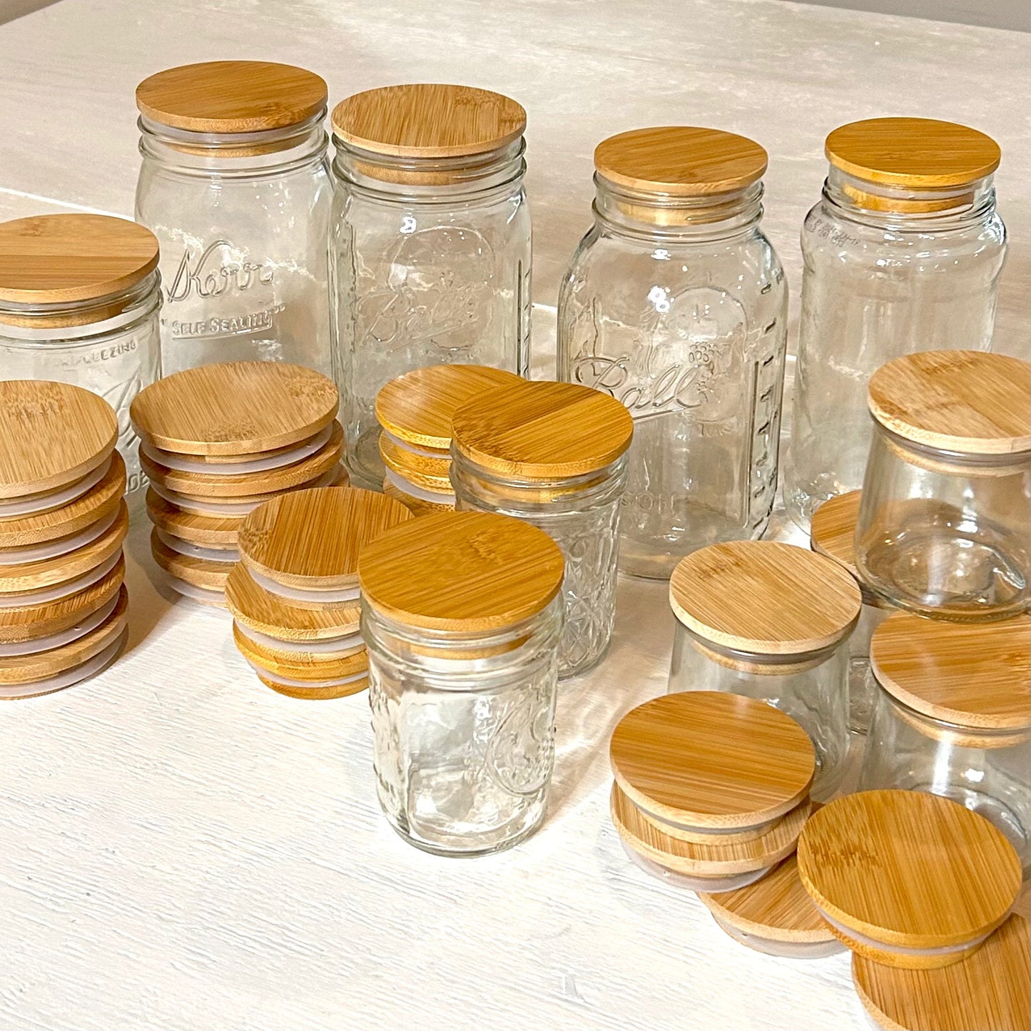 Bamboo Mason Jar Lids - Concordia Style Boutique