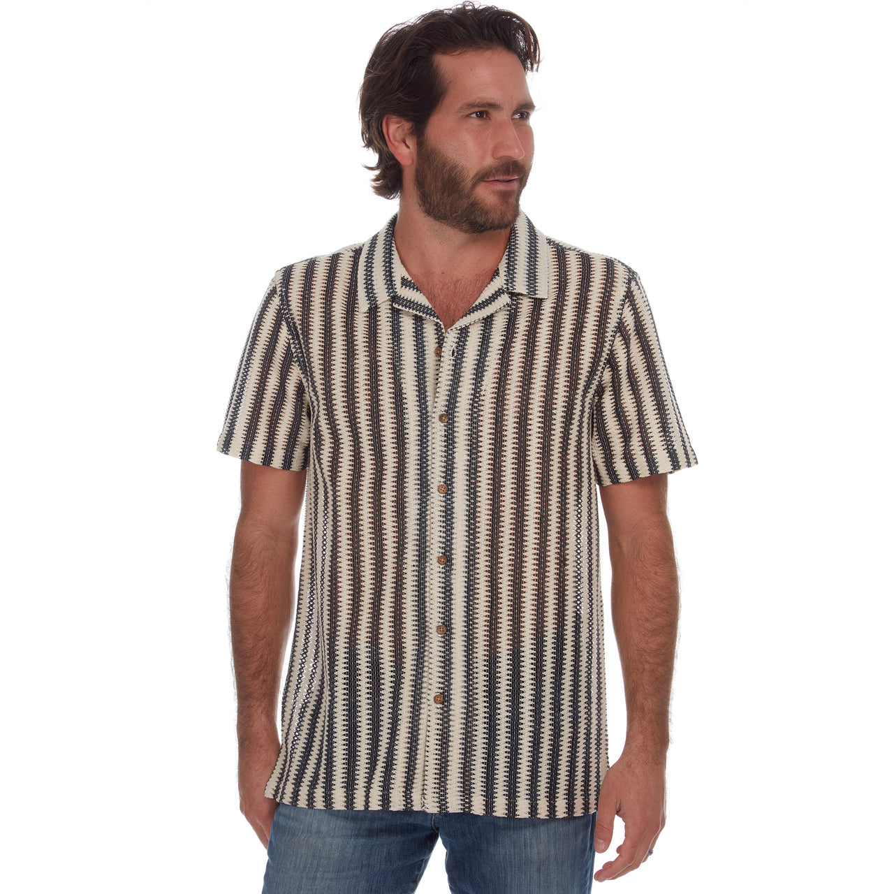 Rodney Textured Resort Knit Shirt - Concordia Style Boutique