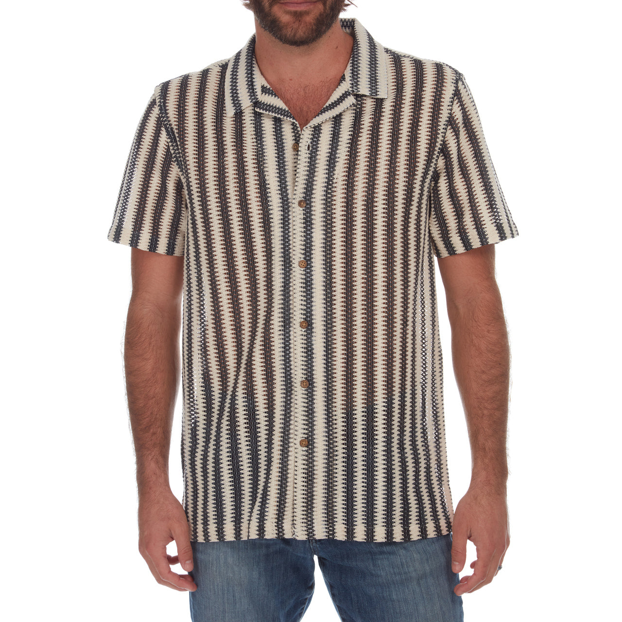 Rodney Textured Resort Knit Shirt - Concordia Style Boutique