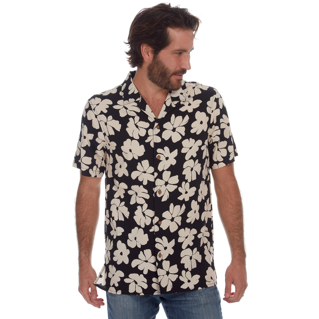 Hector Printed Seer Sucker Shirt - Concordia Style Boutique