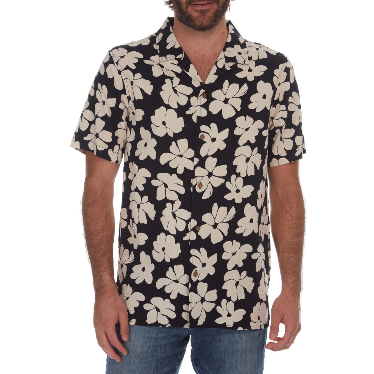 Hector Printed Seer Sucker Shirt - Concordia Style Boutique