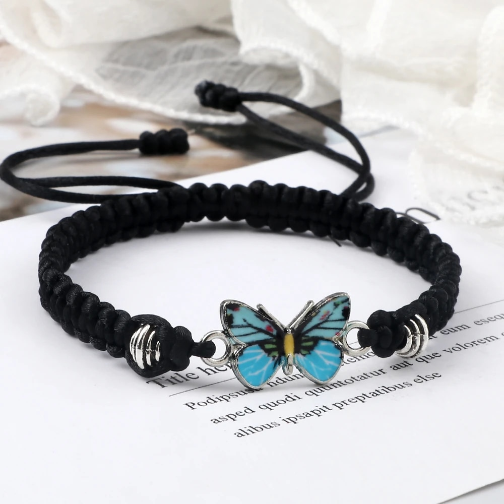 BUTTERFLY CHARM BRACELET (ADJUSTABLE) - Concordia Style Boutique