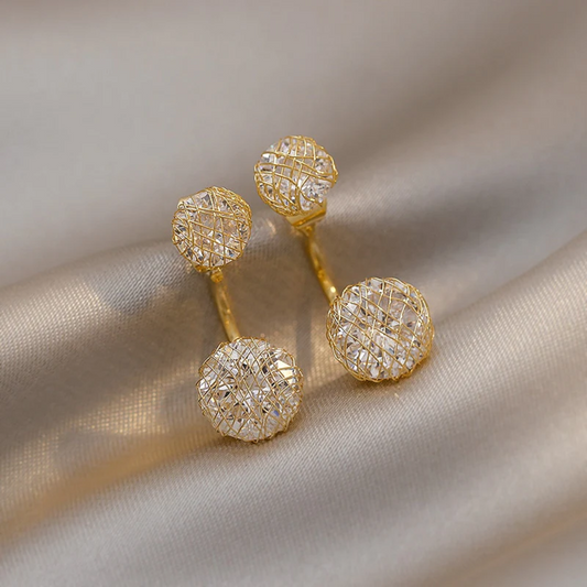 DOUBLE STUDDED EARRINGS (PAIR) - Concordia Style Boutique