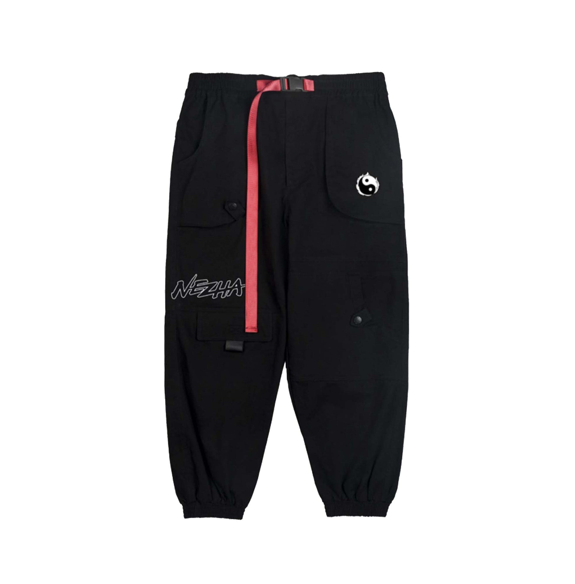 IBP332 Yin Yang Black Cargo Pants - Concordia Style Boutique