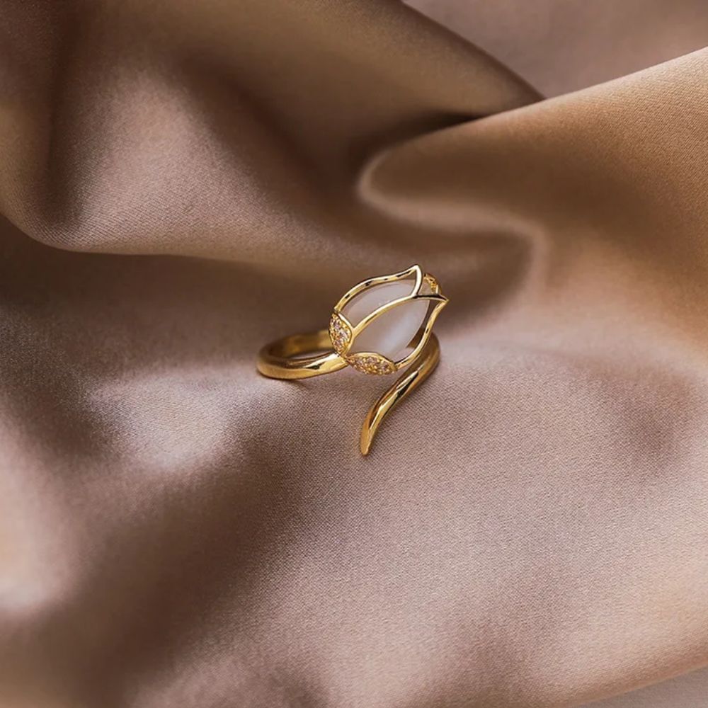 GOLD TULIP RING (ADJUSTABLE) - Premium Jewelry from Ashlen - Just $9.99! Shop now at Concordia Style Boutique