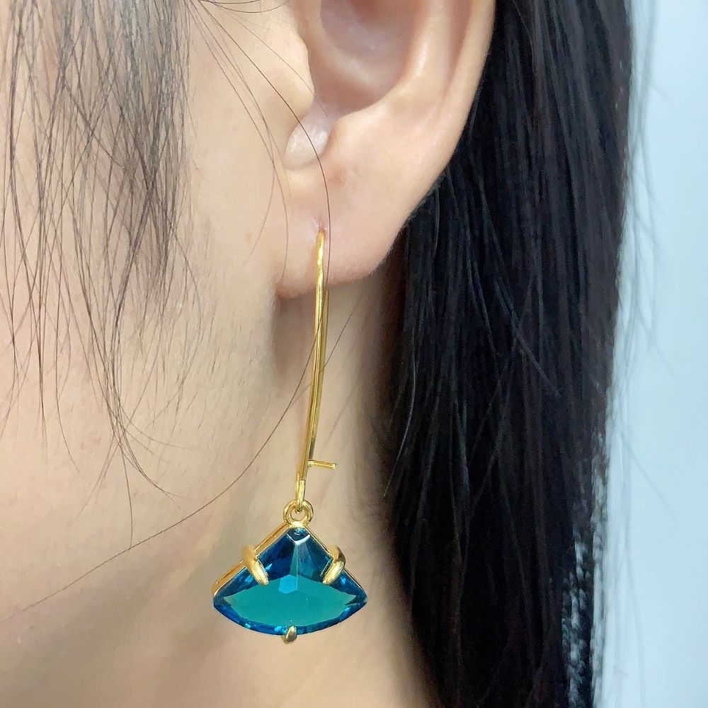FRENCH BLUE EARRINGS (PAIR) - Concordia Style Boutique