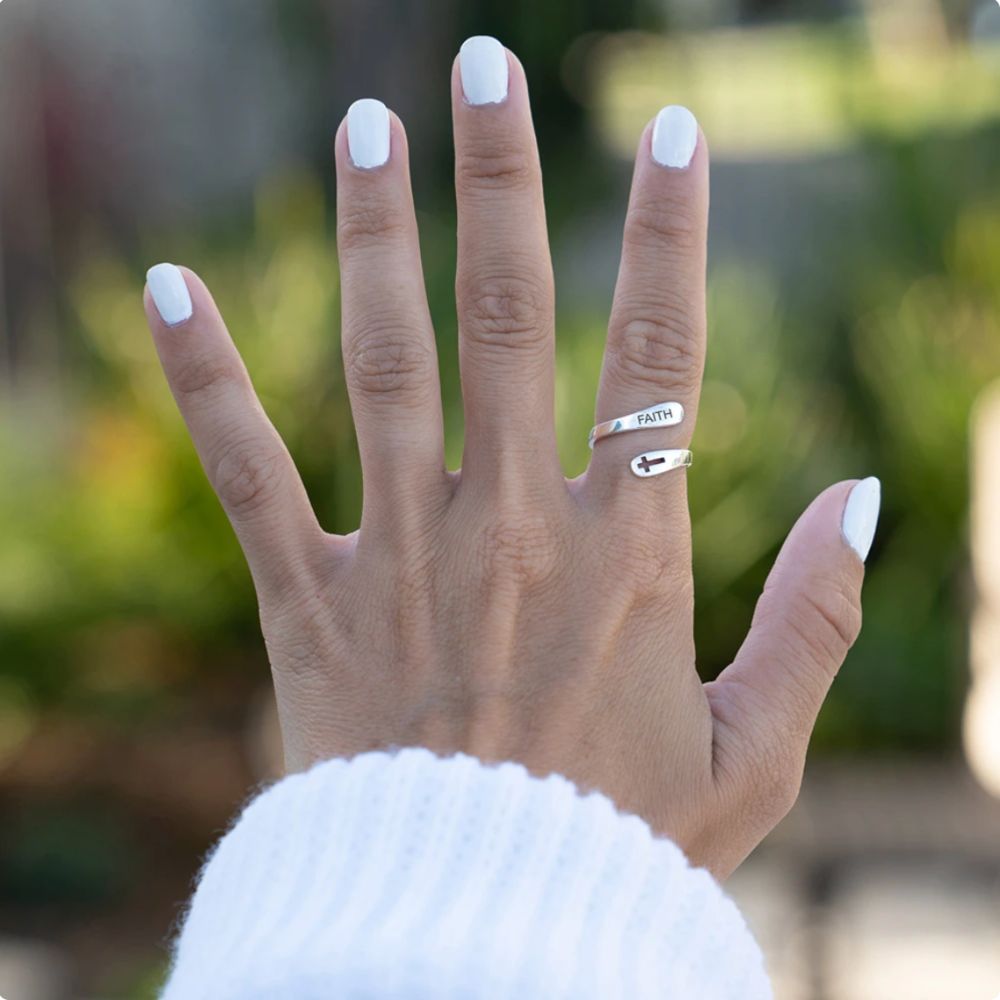 FAITH ADJUSTABLE RING (ADJUSTABLE) - Concordia Style Boutique