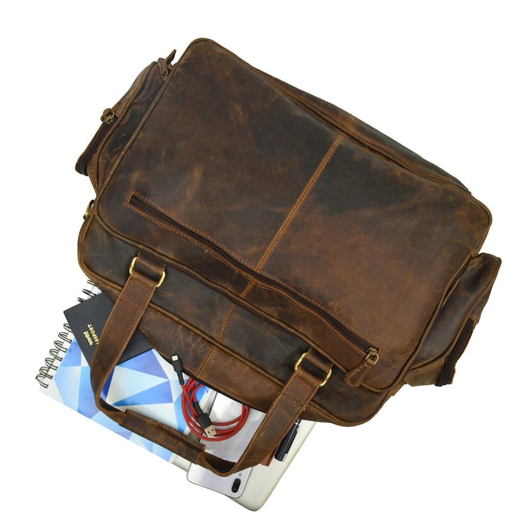 Floyd Handmade Buffalo Leather Office Briefcase - Concordia Style Boutique