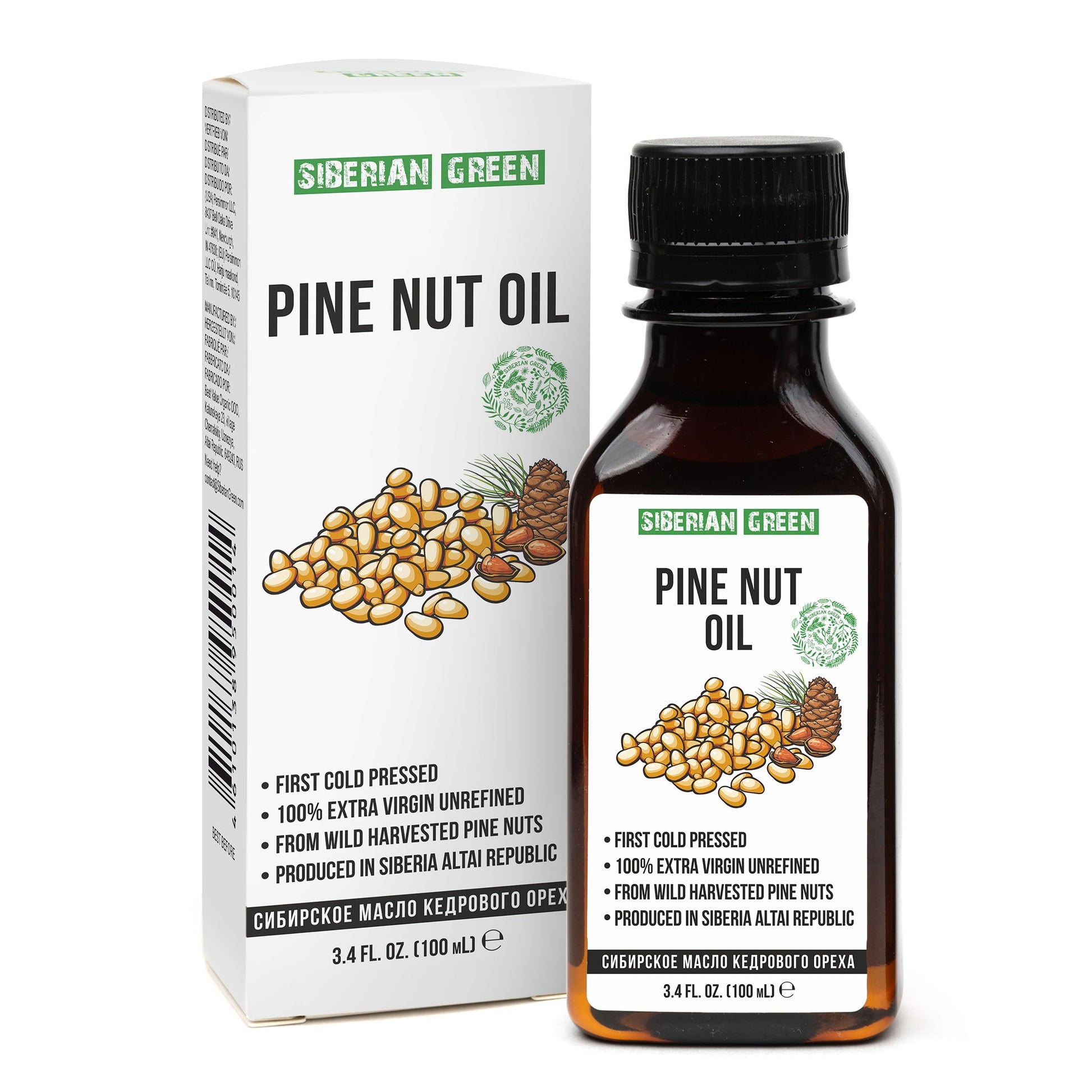Extra Virgin Siberian Pine Nut Oil – 100% Pure & Cold Pressed - Concordia Style Boutique