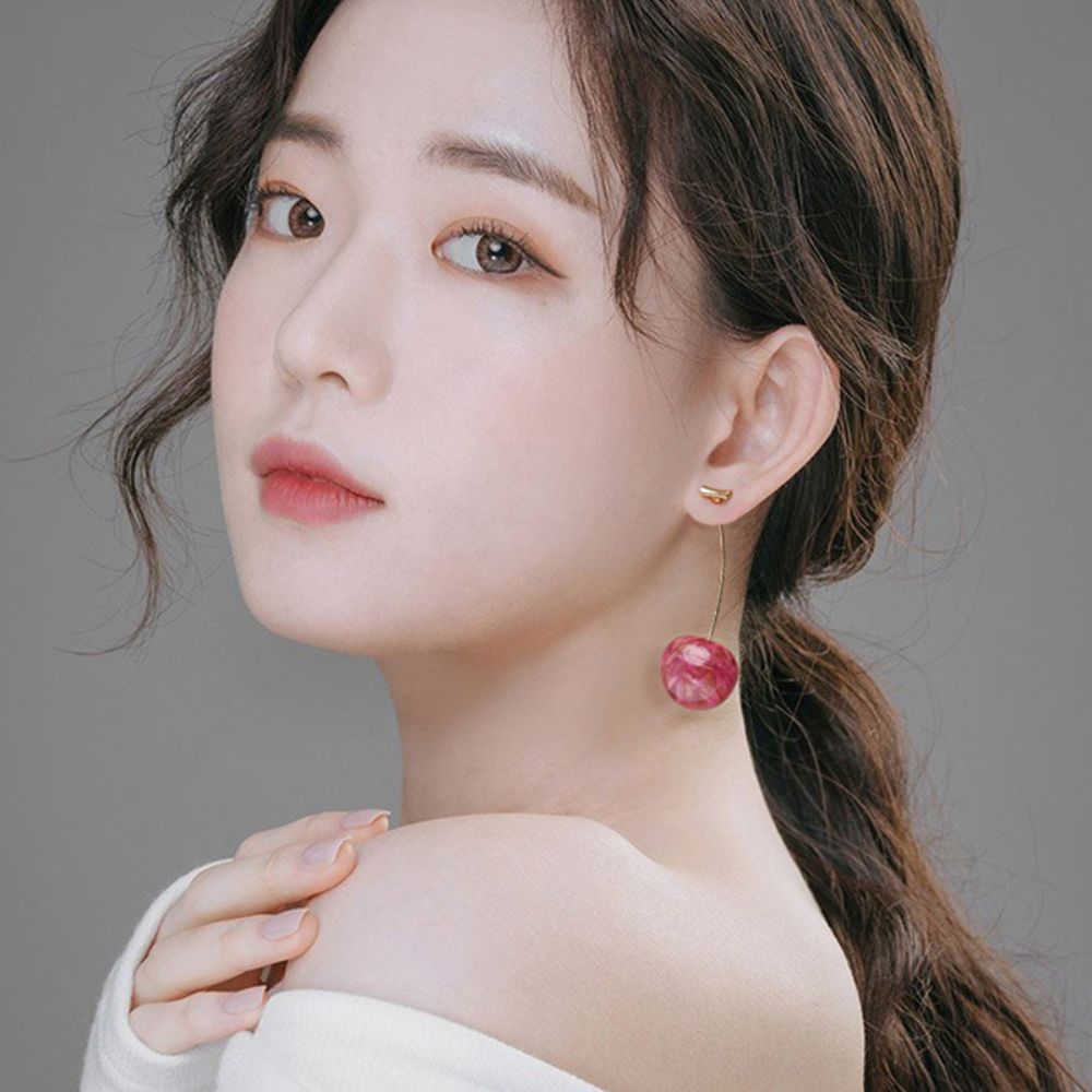 PINK CHERRY EARRINGS (PAIR) - Concordia Style Boutique