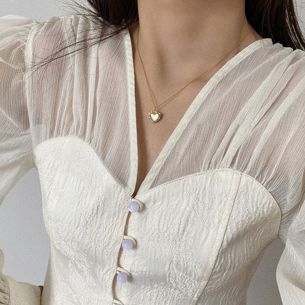 PEARL HEART NECKLACE - Concordia Style Boutique