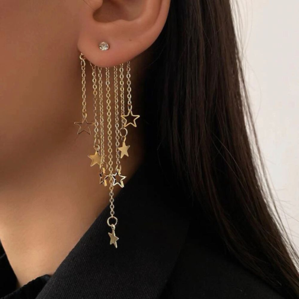 STAR TASSEL EARRINGS (PAIR) - Concordia Style Boutique