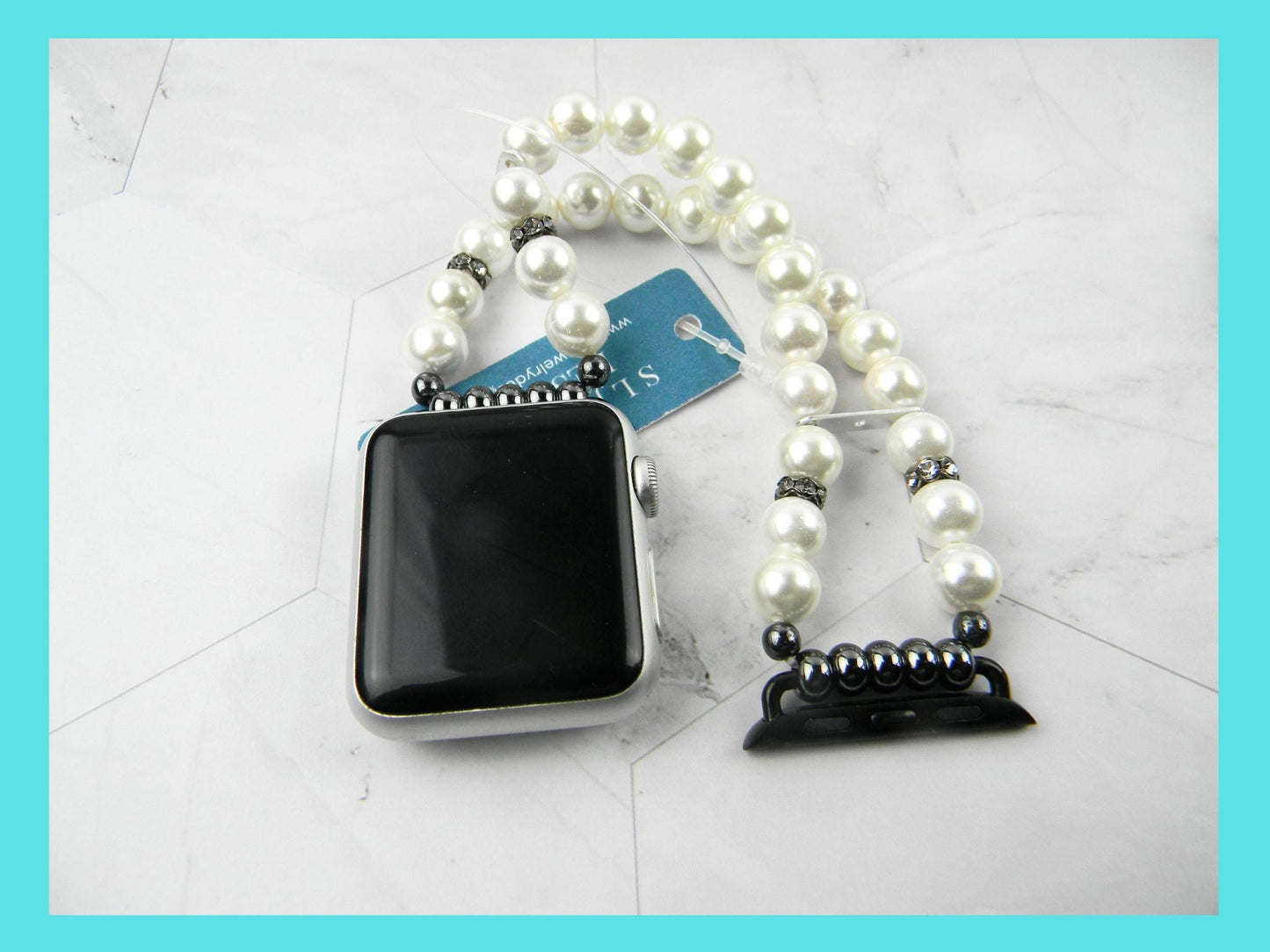 Watch Band for Apple Watch, Off White Pearl Apple Watch Bracelet