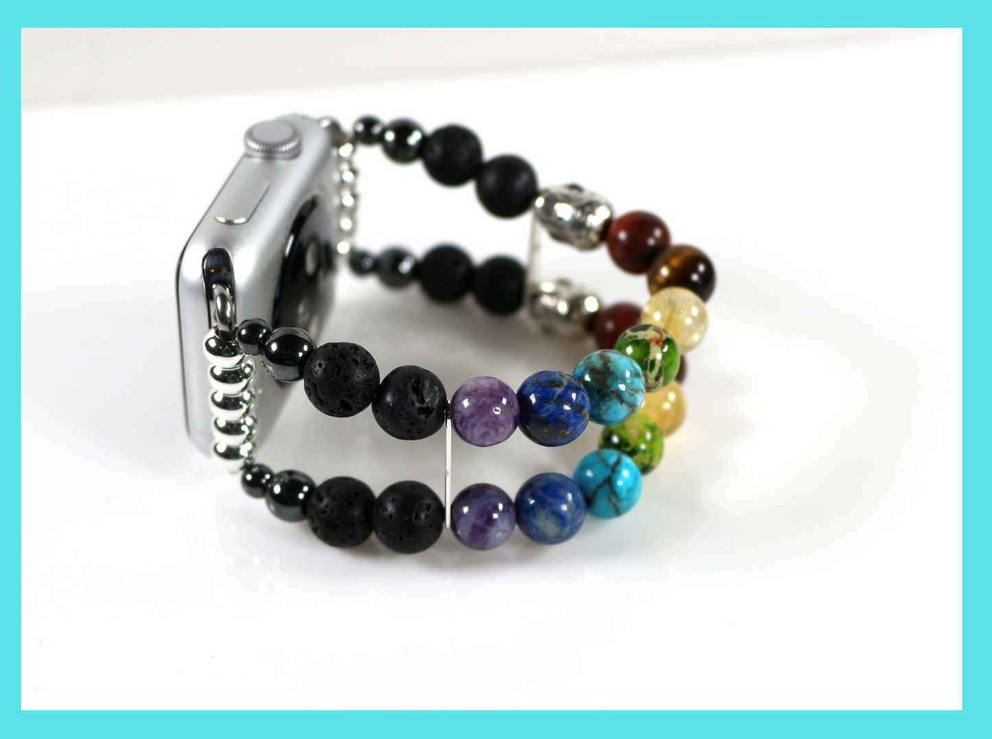 Chakra Energy Bracelet Watch Band for Apple Watch - Yoga & Meditation Mala Stones
