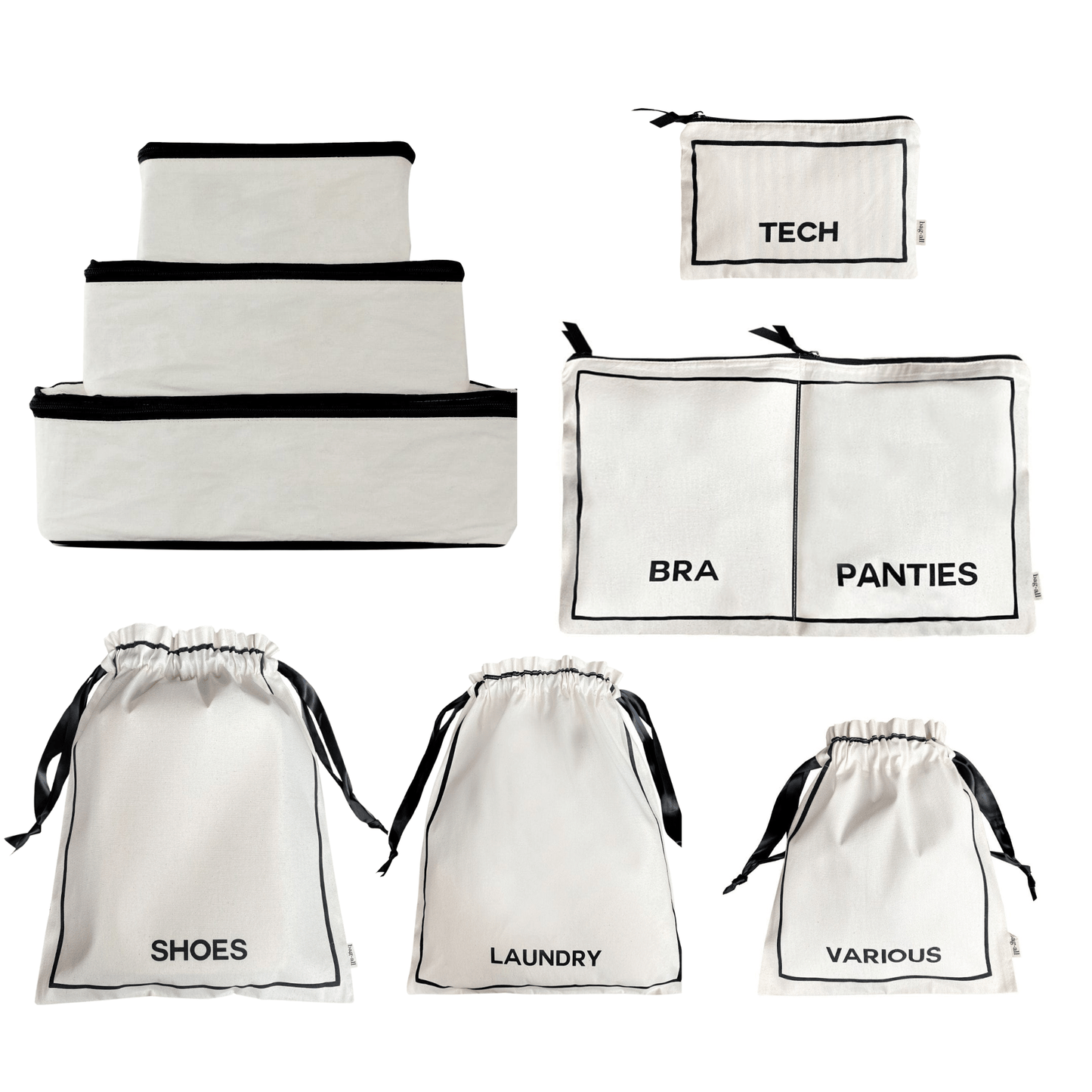 BA Travel Set, 8-pack Cream - Concordia Style Boutique