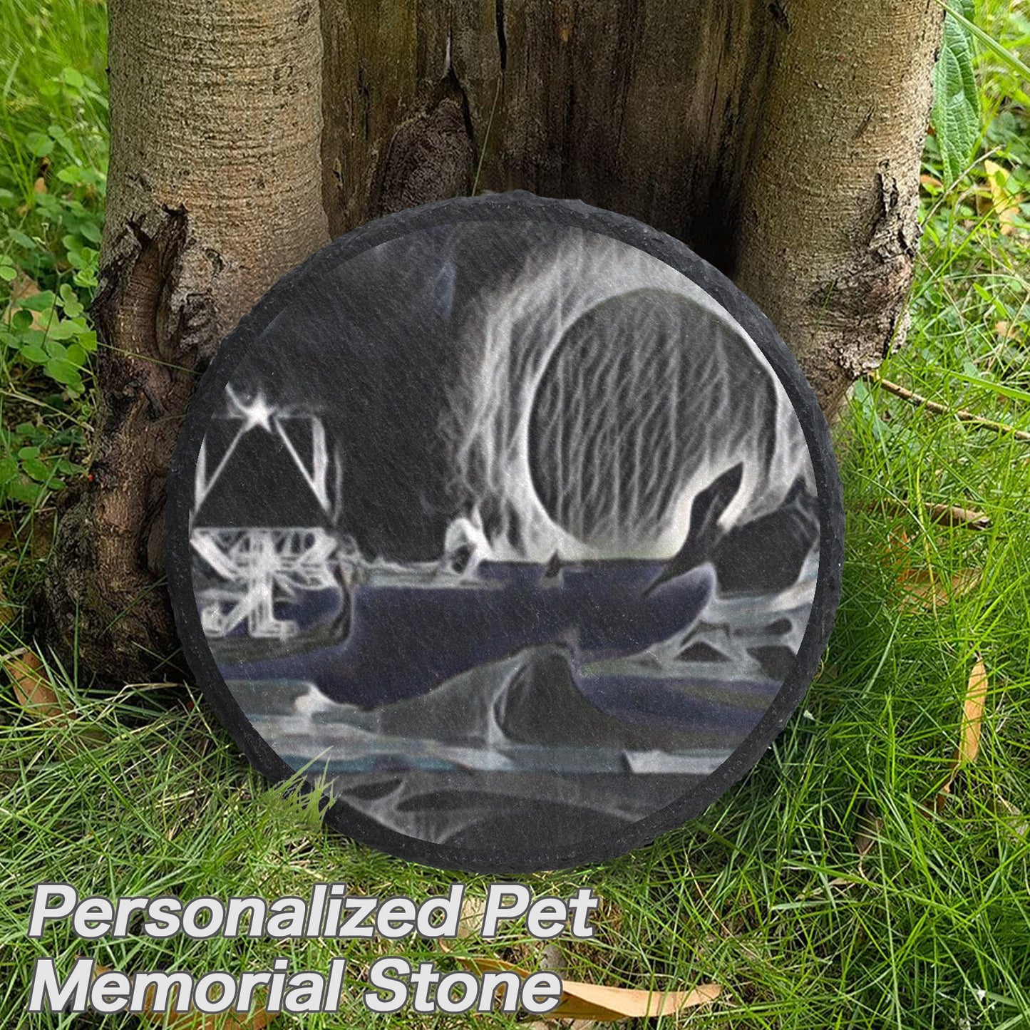 "The Journey" - Round Memorial Stone - Premium Pet Memorial Stone (Round) from Concordia Style Boutique - Just $36.89! Shop now at Concordia Style Boutique