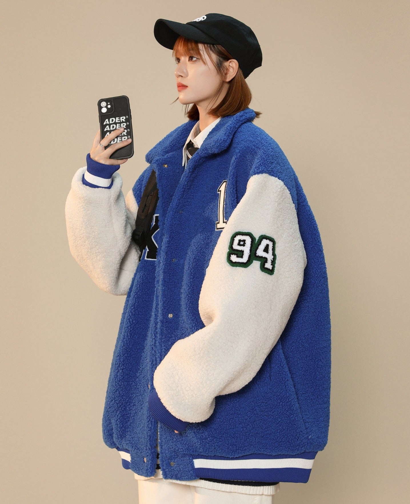 Women's Year 94 Furry Varsity Jacket - Concordia Style Boutique