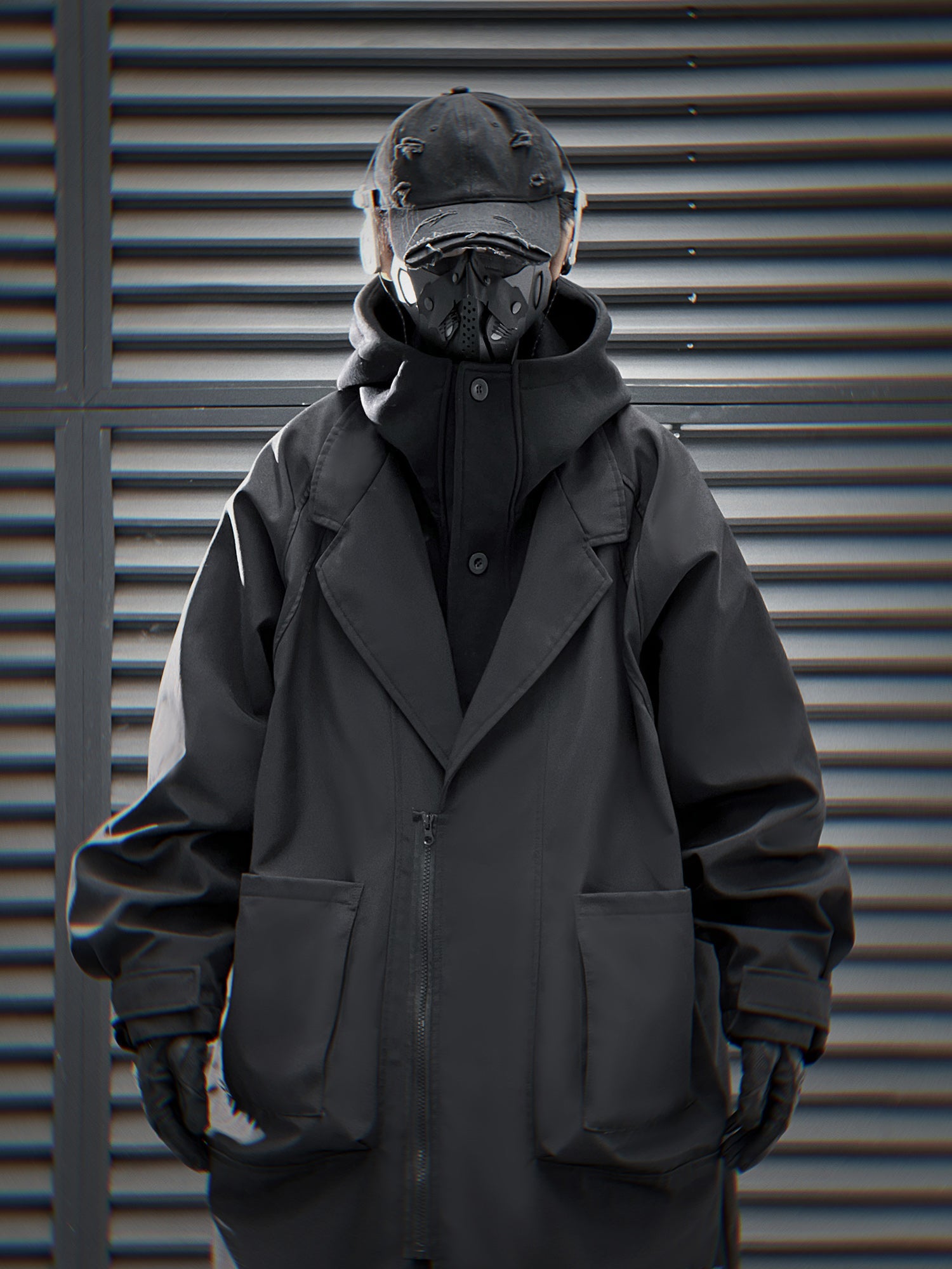 HiJ36 Black Urban Trench Coat - Concordia Style Boutique