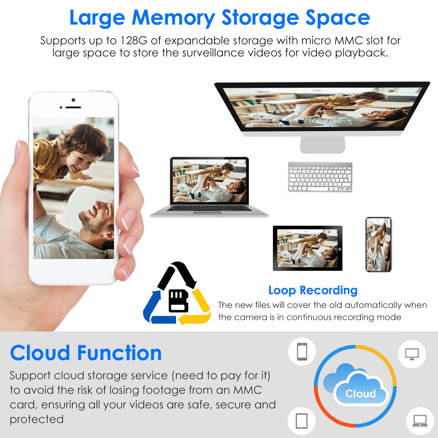 WiFi Bulb Camera 1080P - Security Surveillance Camera With Two-Way Audio + Night Vision Motion Detection