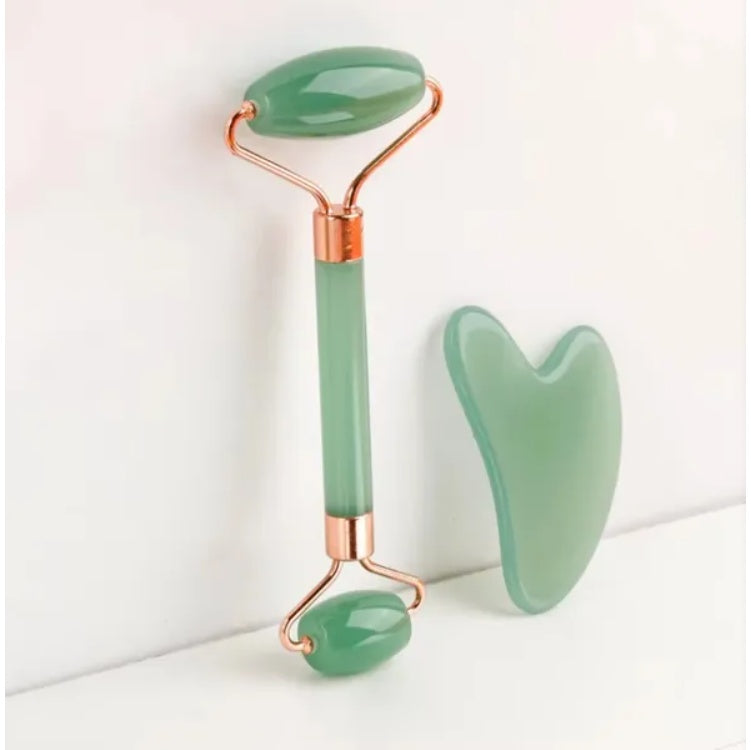 Gua Sha  (2 PCS) Massage Stone For Facial Body Skincare Roller - Scraping Massager - Natural Resin Facial Lifting Scraper - Neck Anti Wrinkle Massager Tool