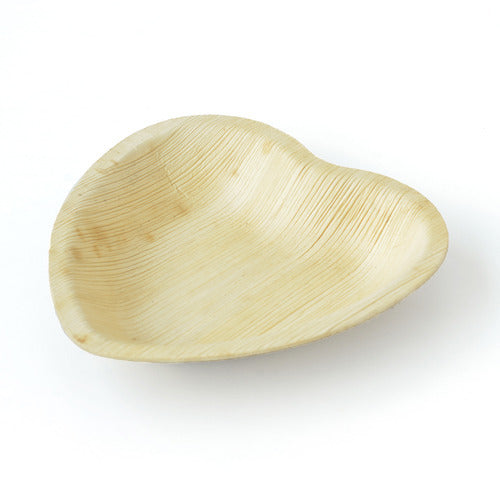 Heart Palm Leaf Plates - 6" Inch (Set of 50/100/200) - Naturally Biodegrade