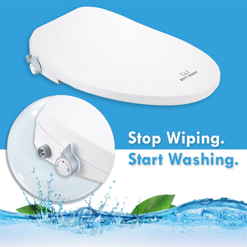 BUTT BUDDY Suite - Smart Bidet Toilet Seat Attachment (Cool & Warm Water Sprayer, Air Dryer & Heated Seat ) - Concordia Style Boutique