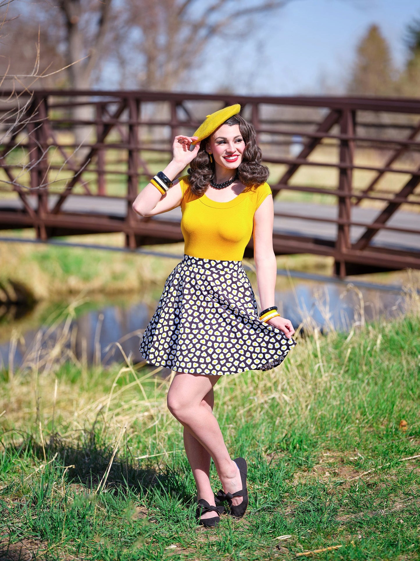 Sunny Side Up Skater Skirt - Concordia Style Boutique