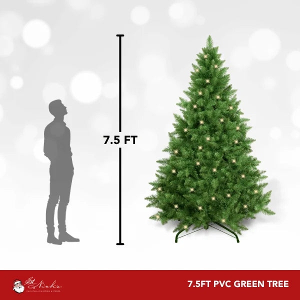 7.5 FT PVC Pole Green Tree