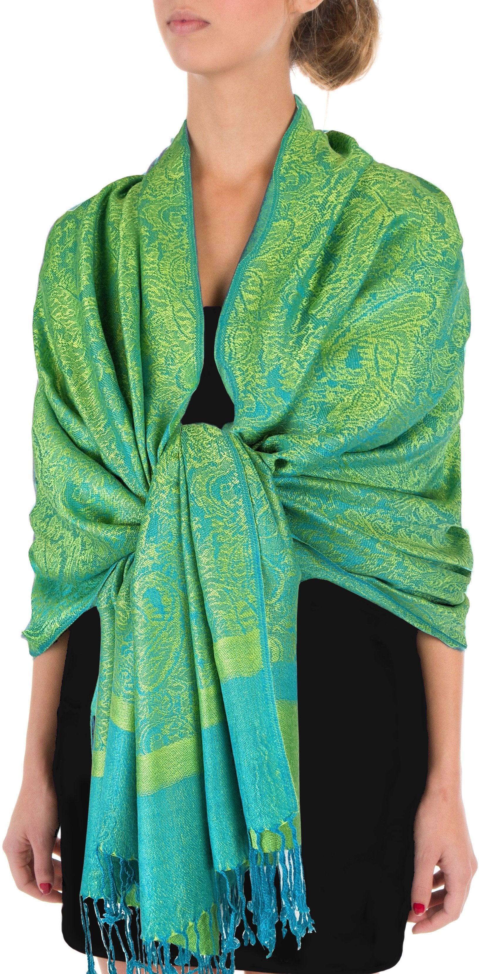 Sakkas 70" x 28" Paisley Self-Design Pashmina Shawl / Wrap / Stole - Premium scarf from Sakkas Store - Just $15.98! Shop now at Concordia Style Boutique