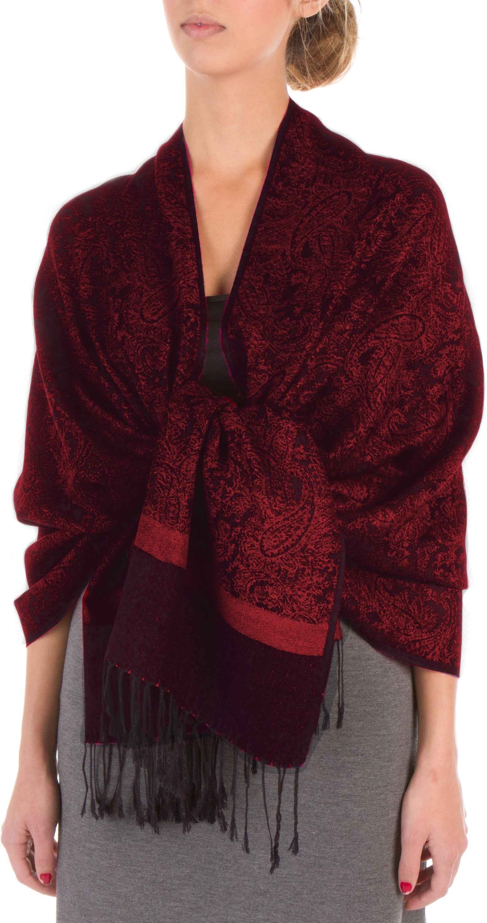 Sakkas 70" x 28" Paisley Self-Design Pashmina Shawl / Wrap / Stole - Premium scarf from Sakkas Store - Just $15.98! Shop now at Concordia Style Boutique