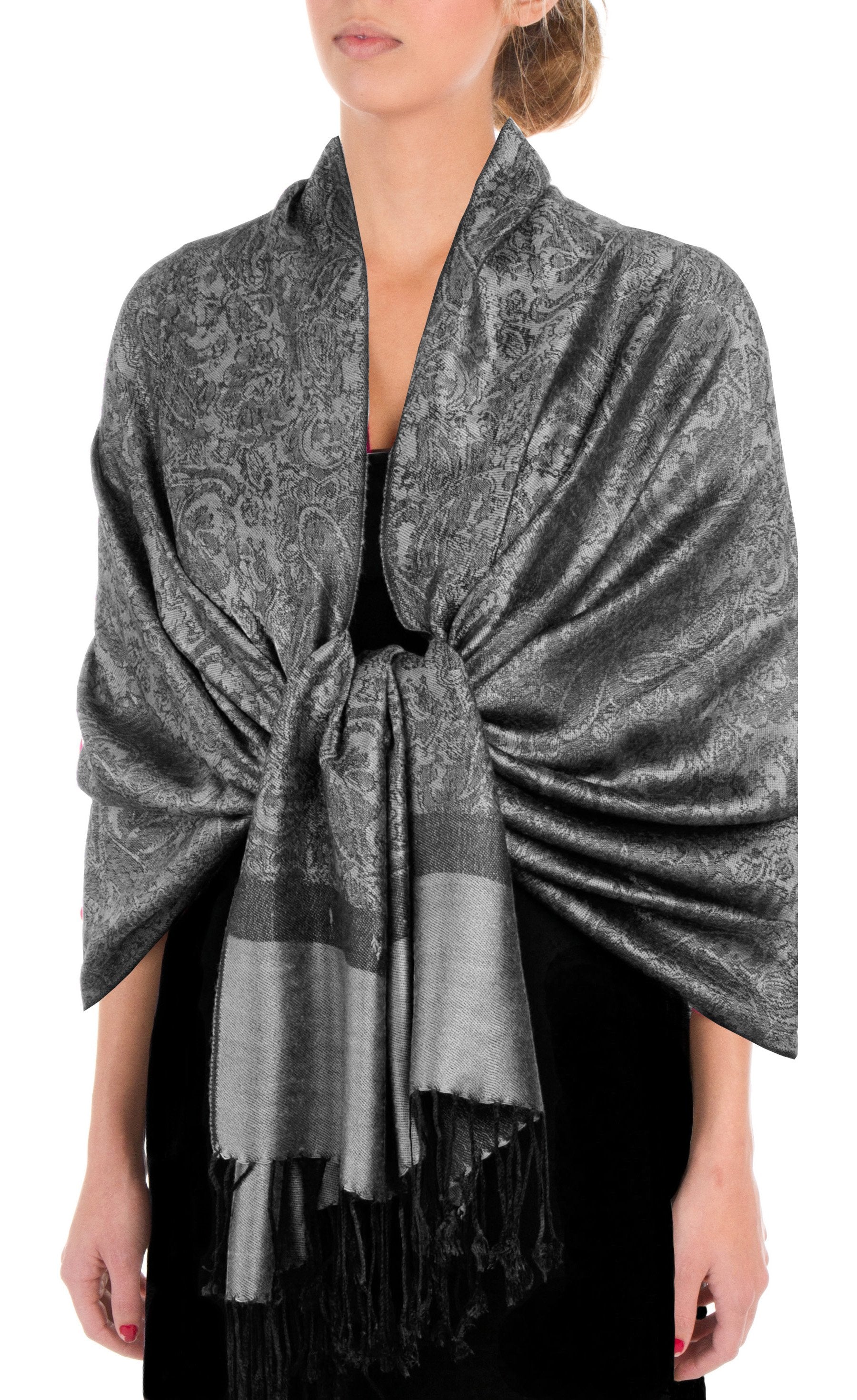 Sakkas 70" x 28" Paisley Self-Design Pashmina Shawl / Wrap / Stole - Premium scarf from Sakkas Store - Just $15.98! Shop now at Concordia Style Boutique