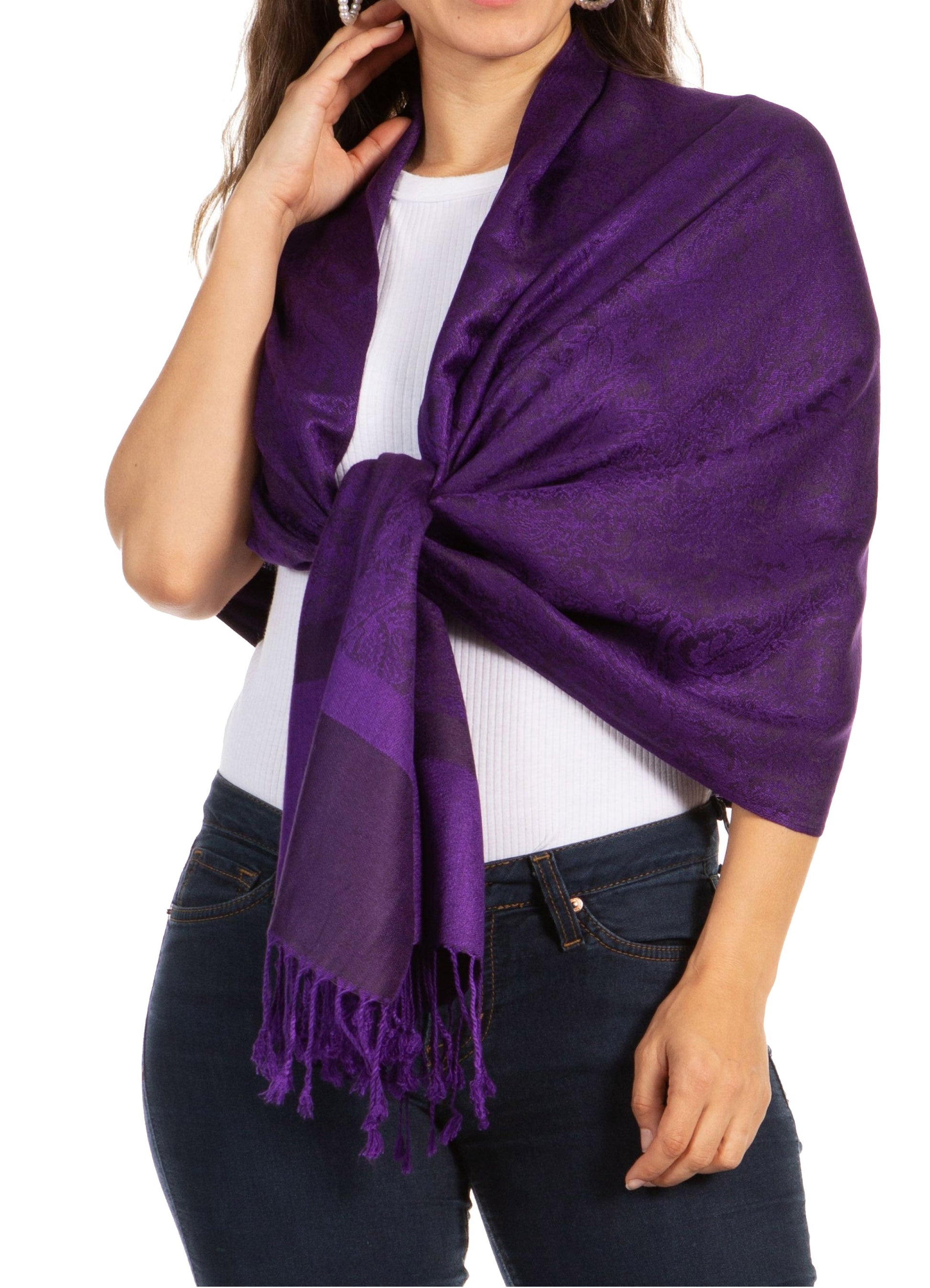 Sakkas 70" x 28" Paisley Self-Design Pashmina Shawl / Wrap / Stole - Premium scarf from Sakkas Store - Just $15.98! Shop now at Concordia Style Boutique