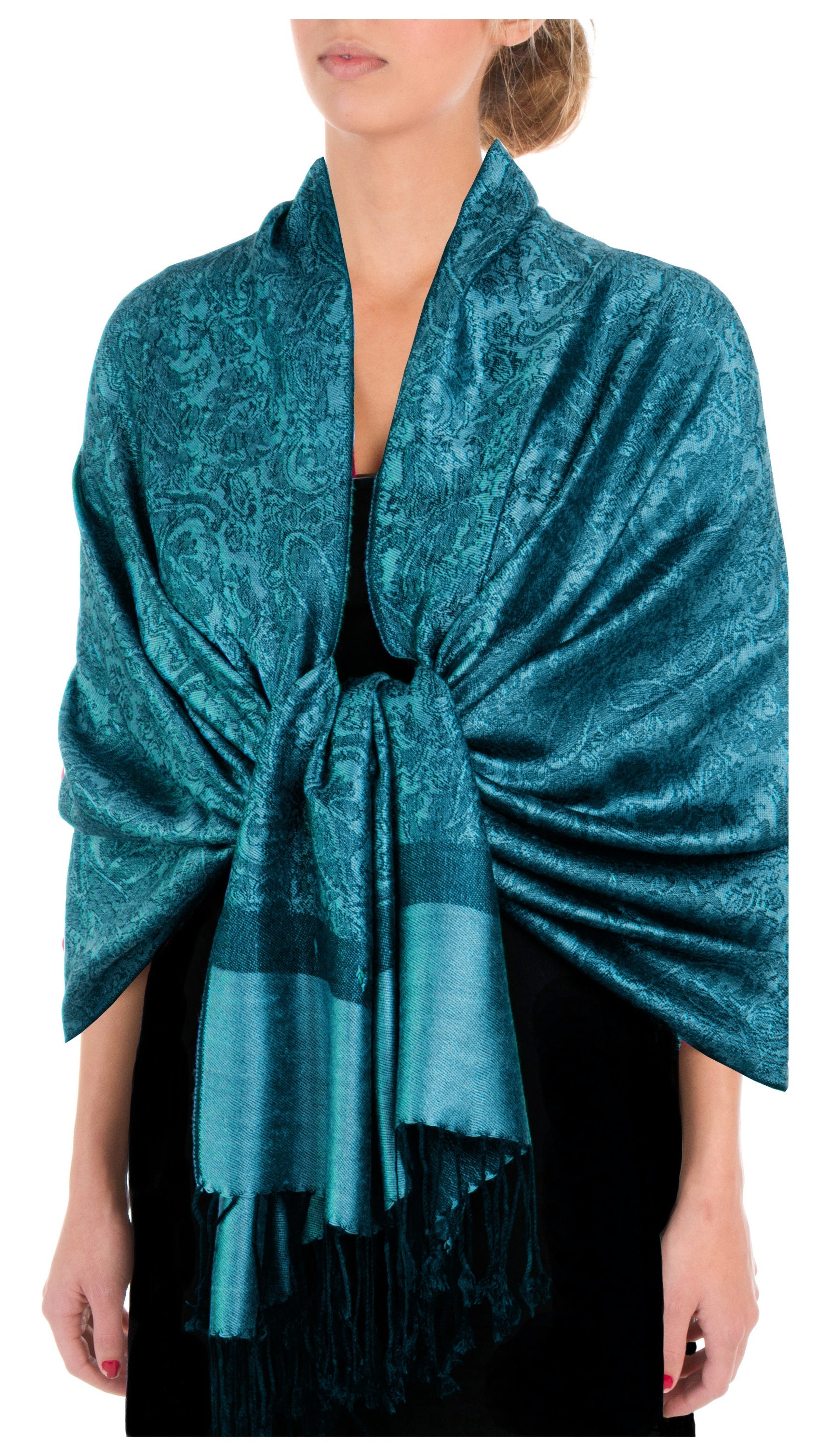 Sakkas 70" x 28" Paisley Self-Design Pashmina Shawl / Wrap / Stole - Premium scarf from Sakkas Store - Just $15.98! Shop now at Concordia Style Boutique