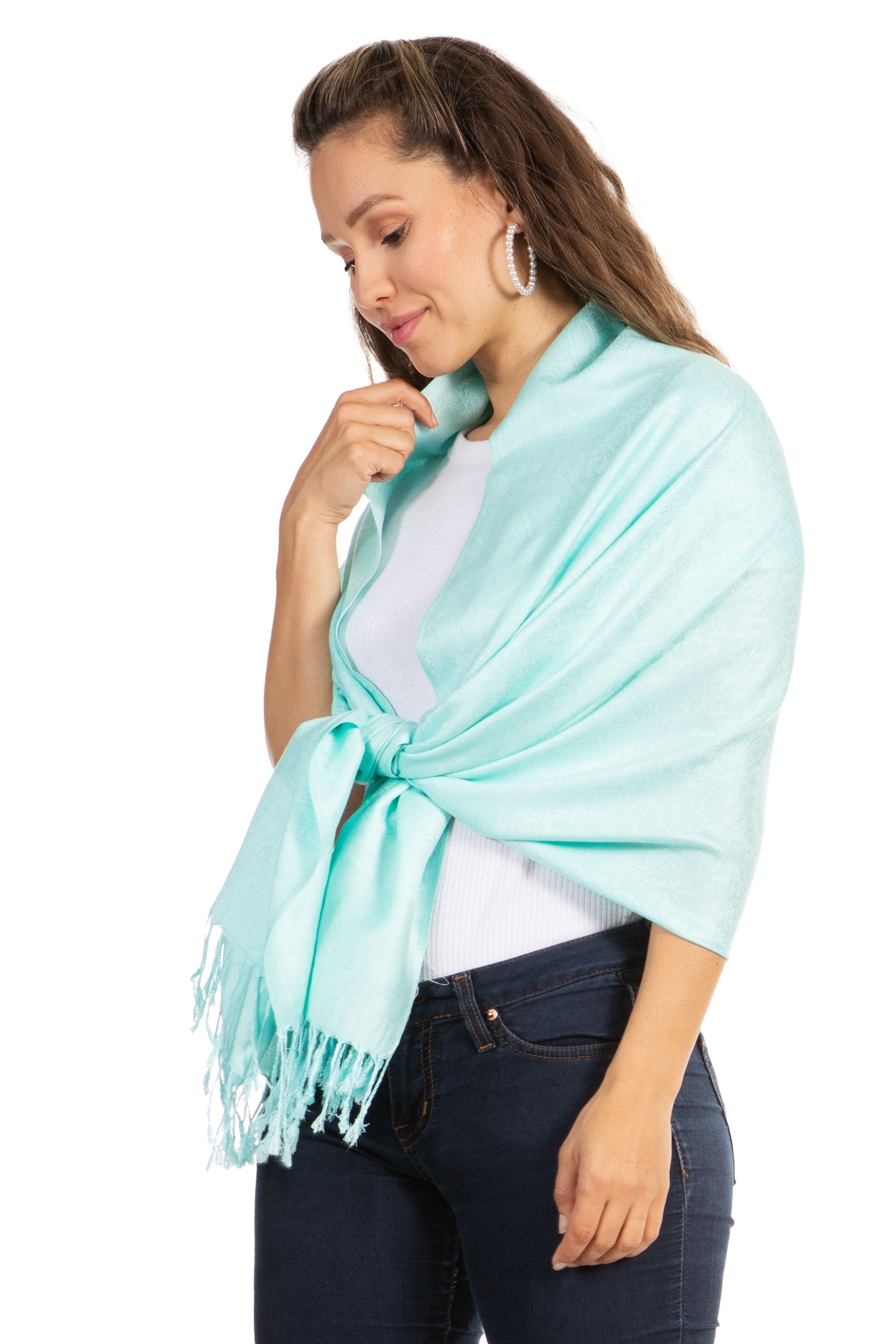 Sakkas 70" x 28" Paisley Self-Design Pashmina Shawl / Wrap / Stole - Premium scarf from Sakkas Store - Just $15.98! Shop now at Concordia Style Boutique