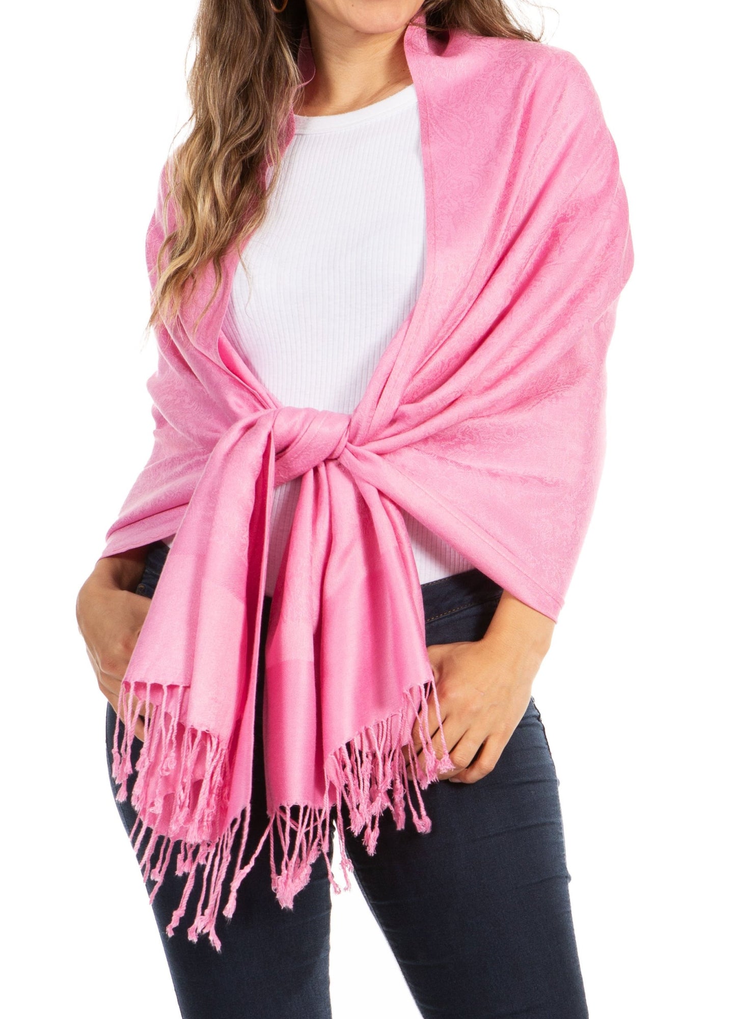 Sakkas 70" x 28" Paisley Self-Design Pashmina Shawl / Wrap / Stole - Premium scarf from Sakkas Store - Just $15.98! Shop now at Concordia Style Boutique