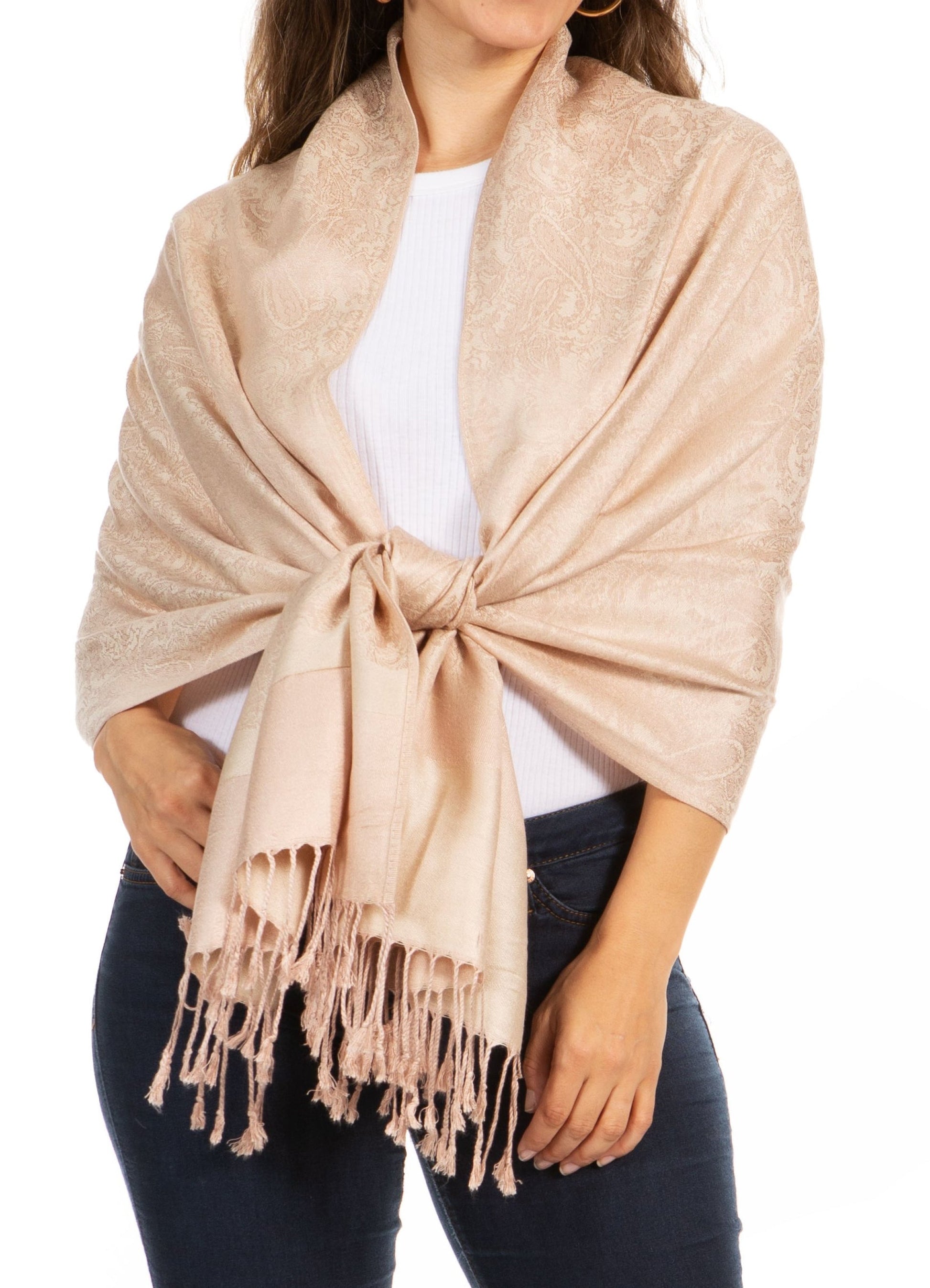 Sakkas 70" x 28" Paisley Self-Design Pashmina Shawl / Wrap / Stole - Premium scarf from Sakkas Store - Just $15.98! Shop now at Concordia Style Boutique