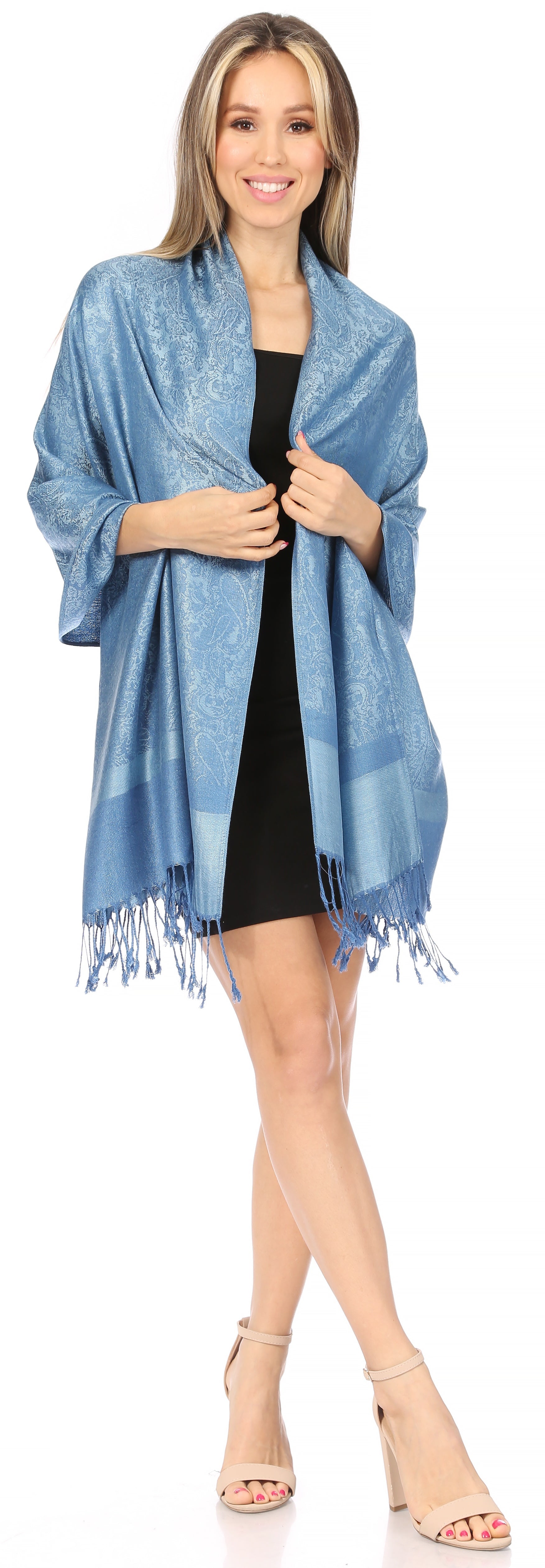 Sakkas 70" x 28" Paisley Self-Design Pashmina Shawl / Wrap / Stole - Premium scarf from Sakkas Store - Just $15.98! Shop now at Concordia Style Boutique