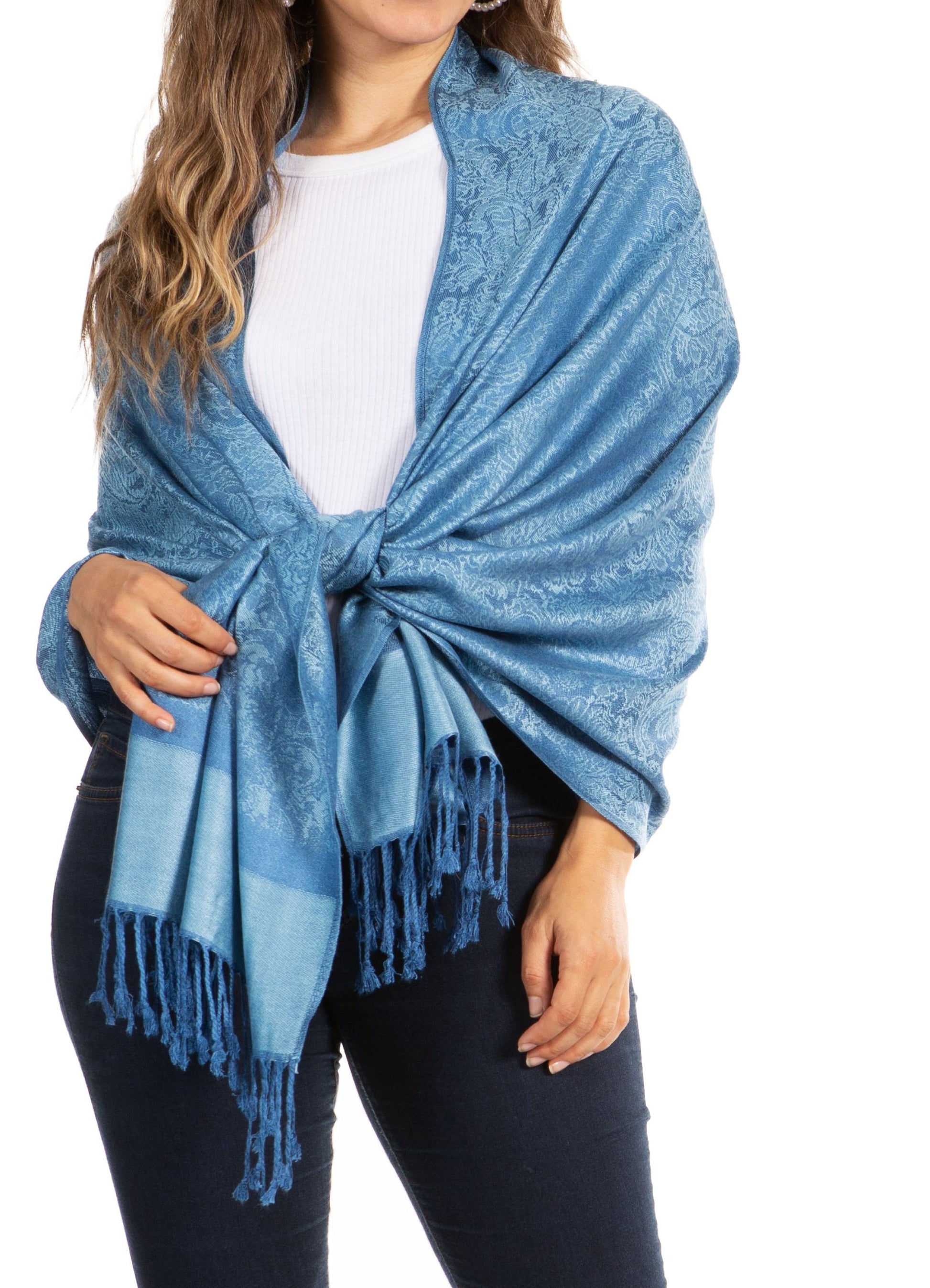 Sakkas 70" x 28" Paisley Self-Design Pashmina Shawl / Wrap / Stole - Premium scarf from Sakkas Store - Just $15.98! Shop now at Concordia Style Boutique
