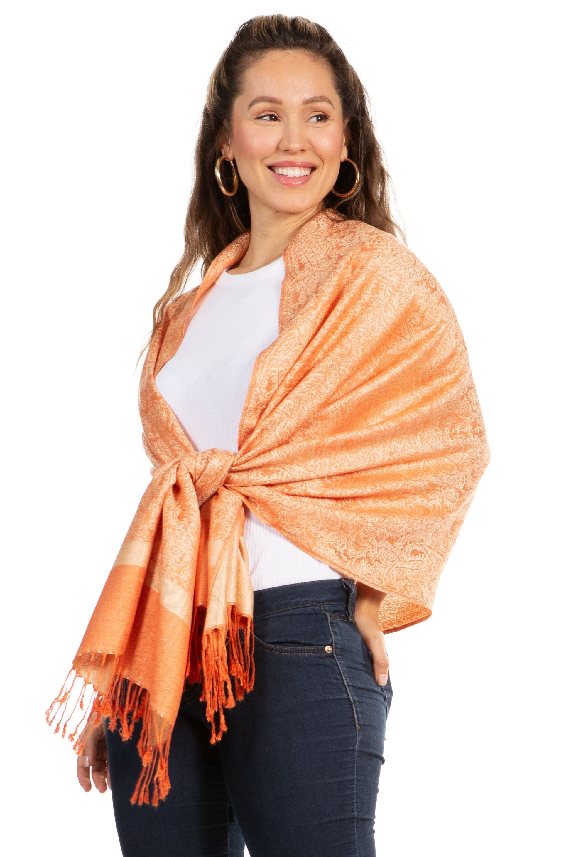 Sakkas 70" x 28" Paisley Self-Design Pashmina Shawl / Wrap / Stole - Premium scarf from Sakkas Store - Just $15.98! Shop now at Concordia Style Boutique