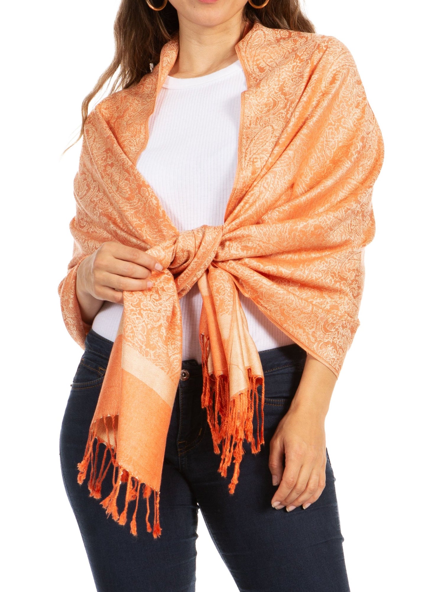 Sakkas 70" x 28" Paisley Self-Design Pashmina Shawl / Wrap / Stole - Premium scarf from Sakkas Store - Just $15.98! Shop now at Concordia Style Boutique