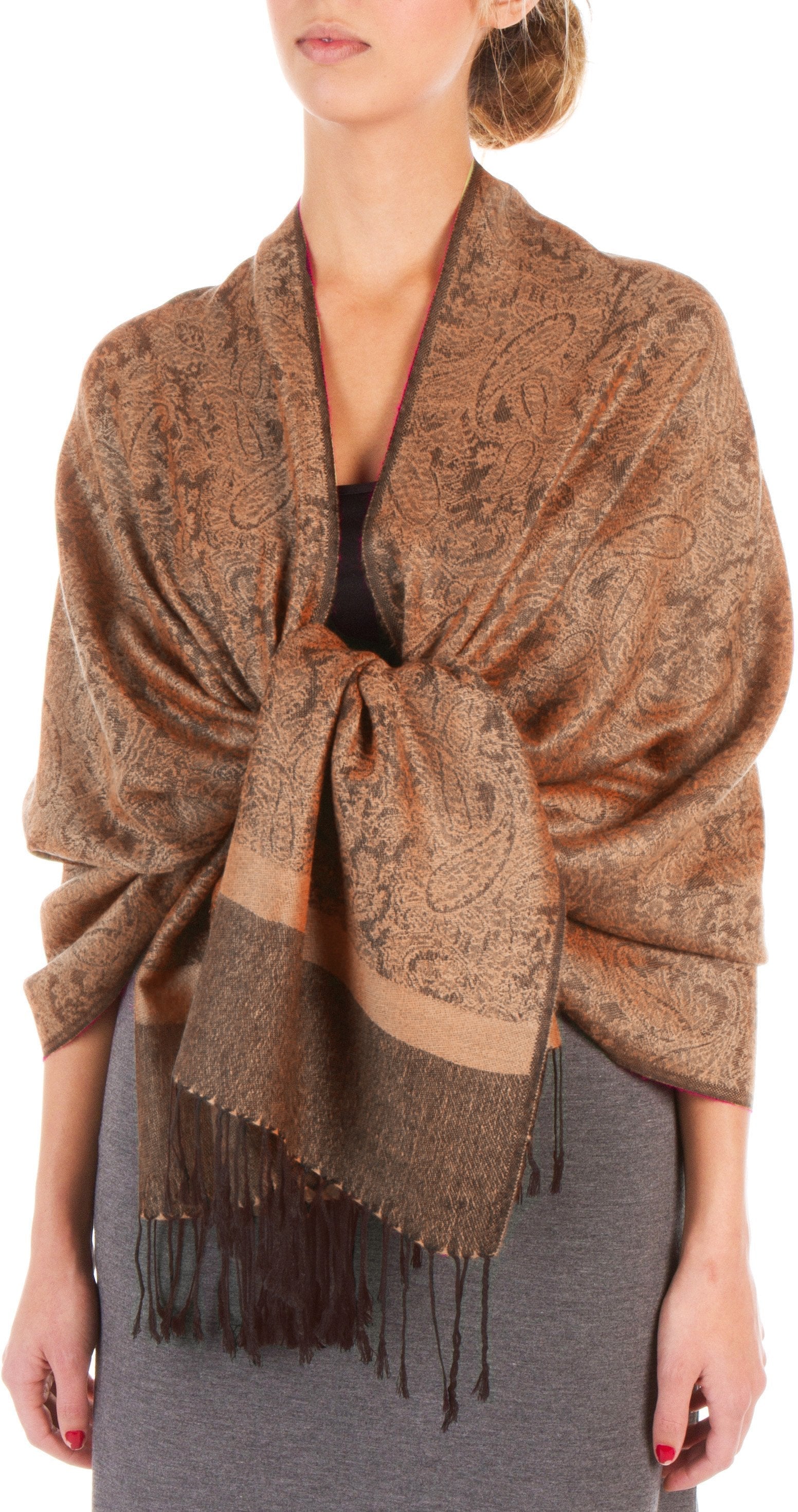 Sakkas 70" x 28" Paisley Self-Design Pashmina Shawl / Wrap / Stole - Premium scarf from Sakkas Store - Just $15.98! Shop now at Concordia Style Boutique